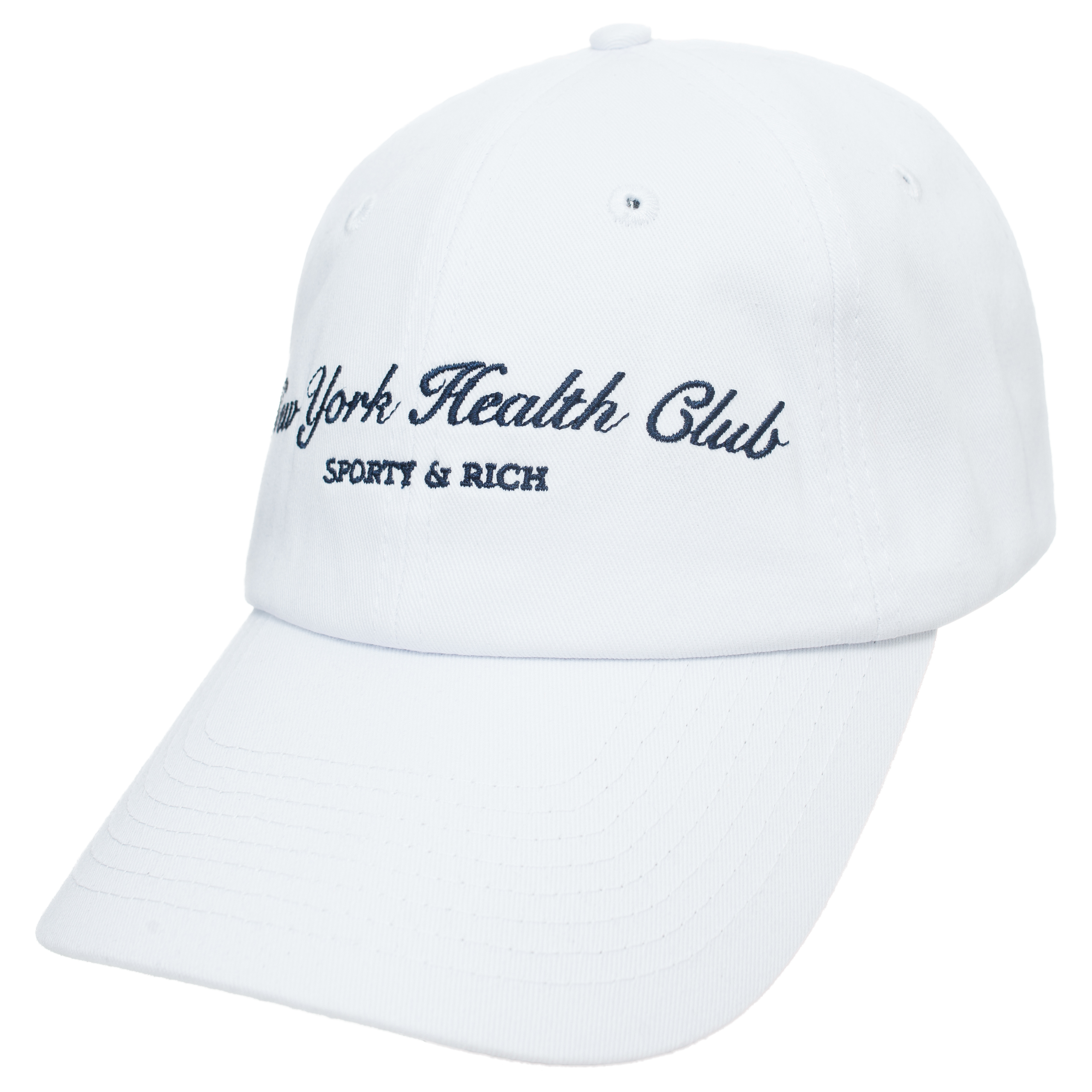 Белая кепка с вышивкой New York SPORTY & RICH AC834WH, размер One Size