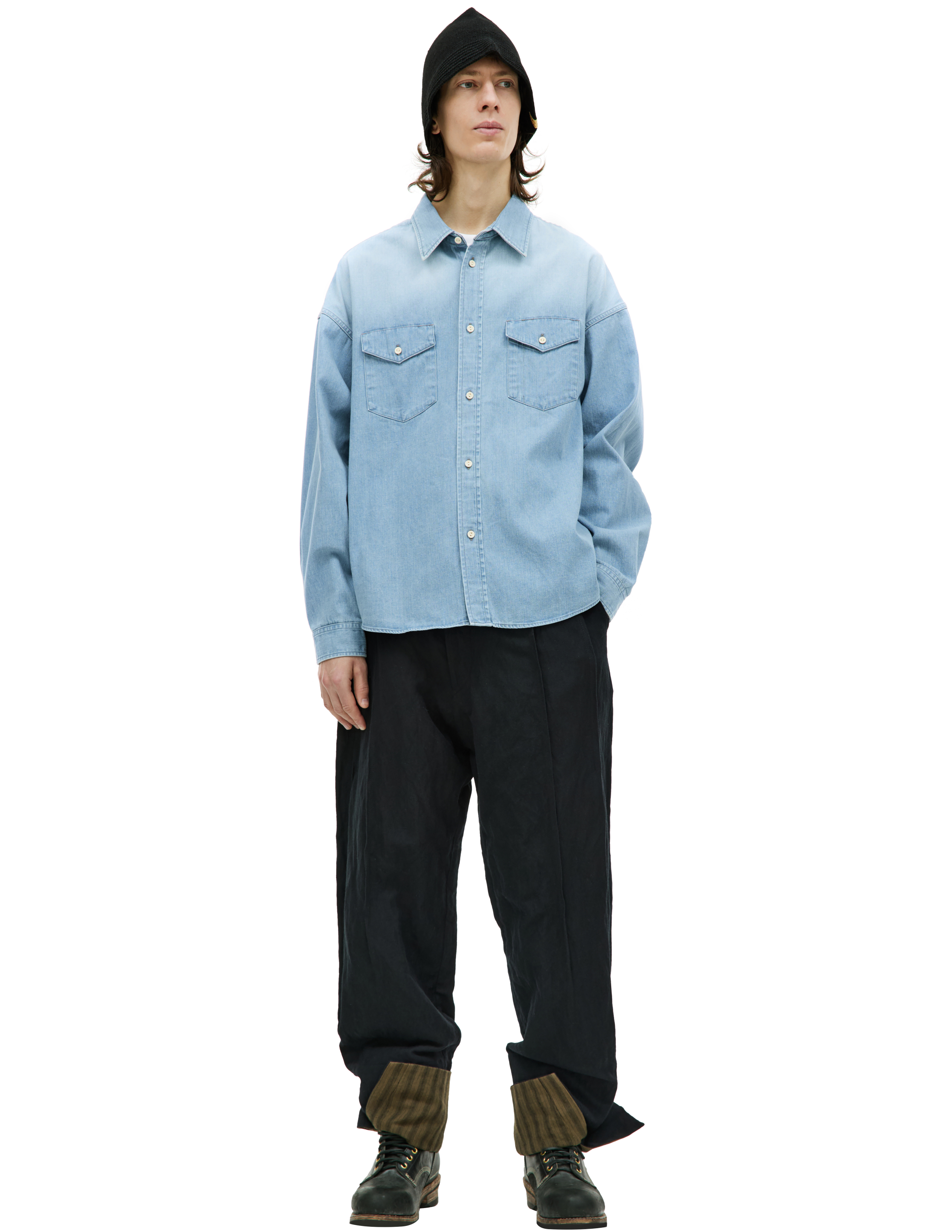 Рубашка Pioneer с накладными карманами visvim 0123205007002, размер 4