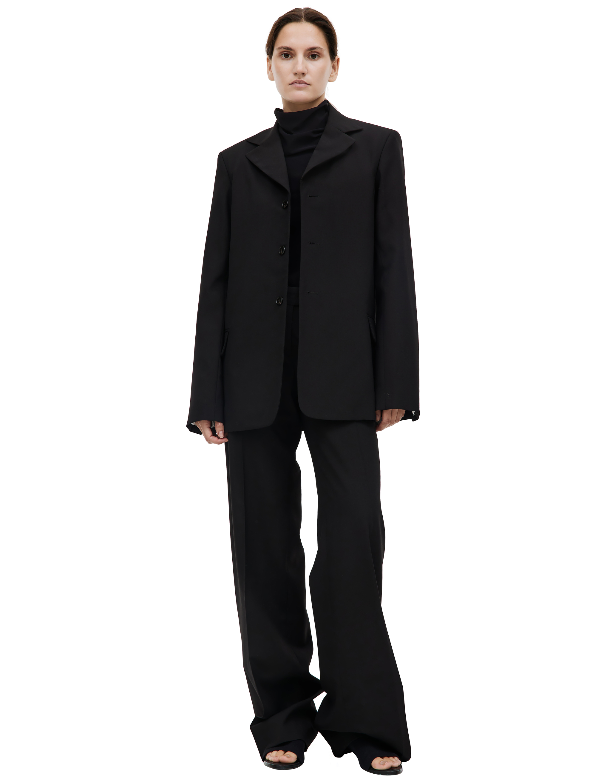 Черный пиджак из шерсти QUIRA W3Q/Q611WV/Q0009, размер 40;42