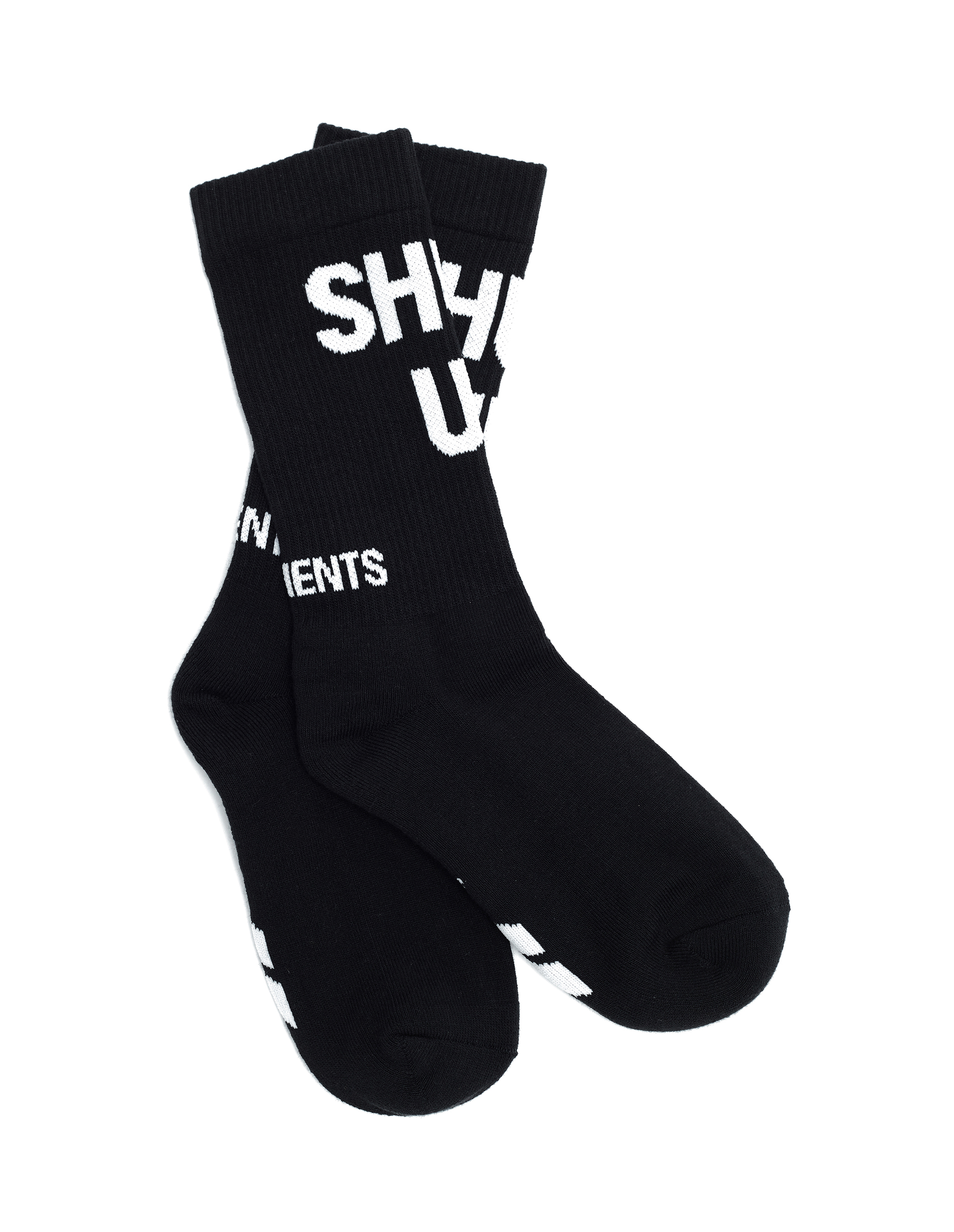 Черные носки Shut Up - Vetements SS20HO002/blk Фото 3