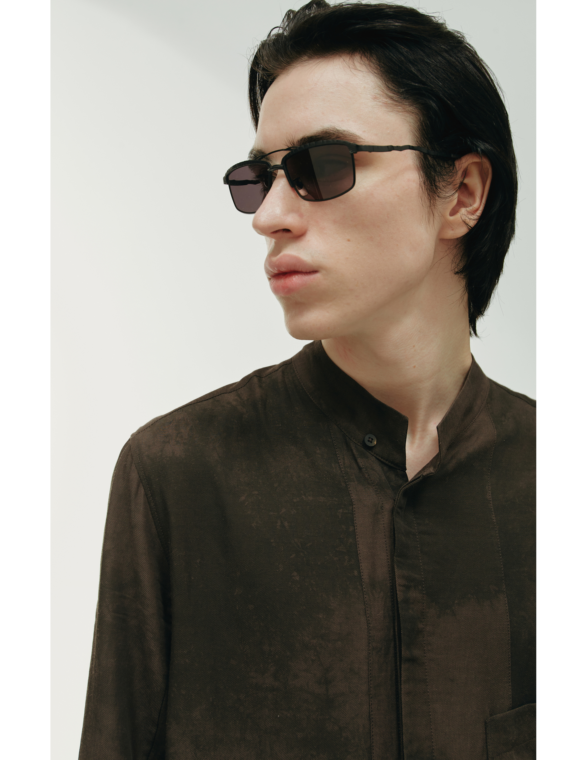 Асимметричная рубашка с накладным карманом Ziggy Chen 0M2220705, размер 52;50;48 - фото 4