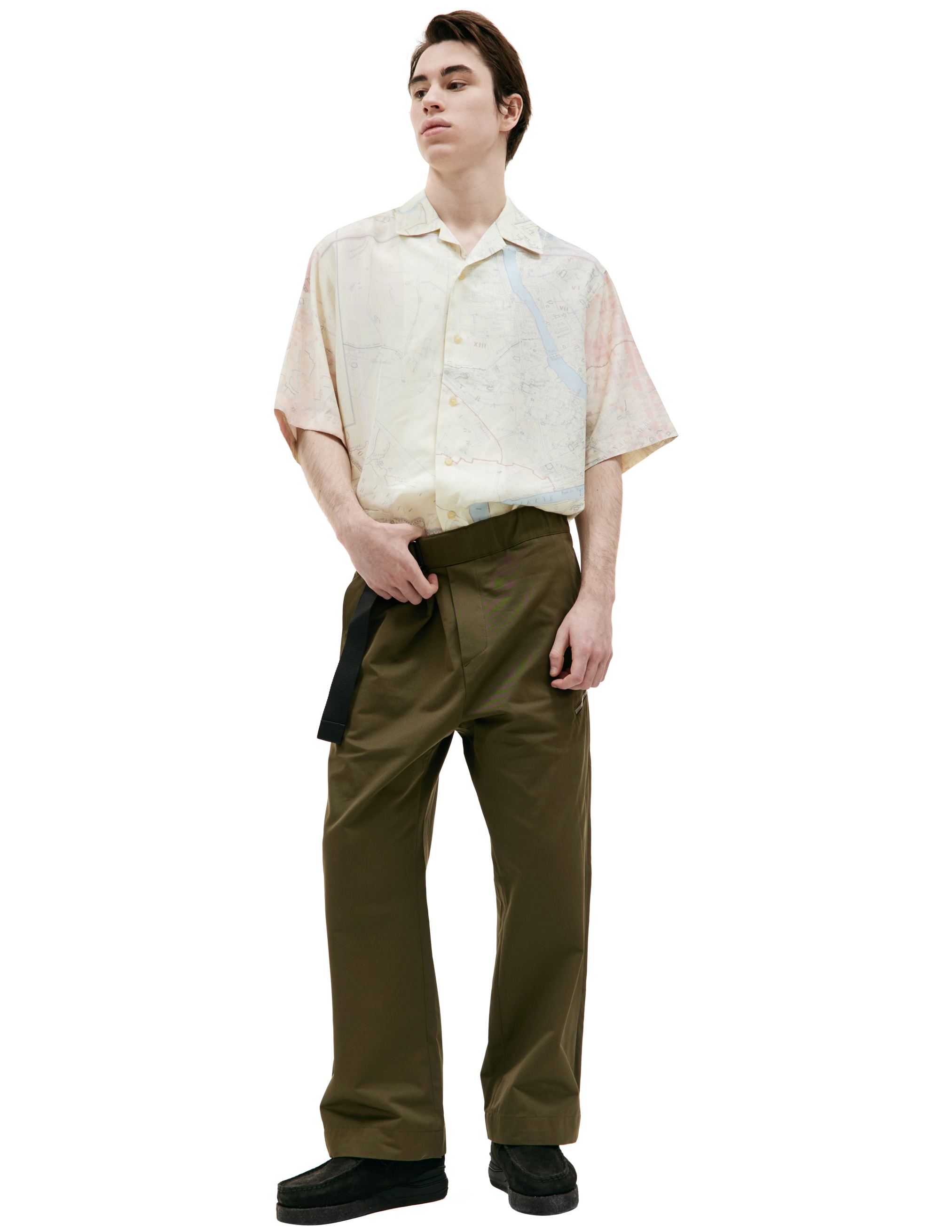 Прямые брюки с карманом на молнии OAMC 24E28OAU75/COT00981/206, размер M;L