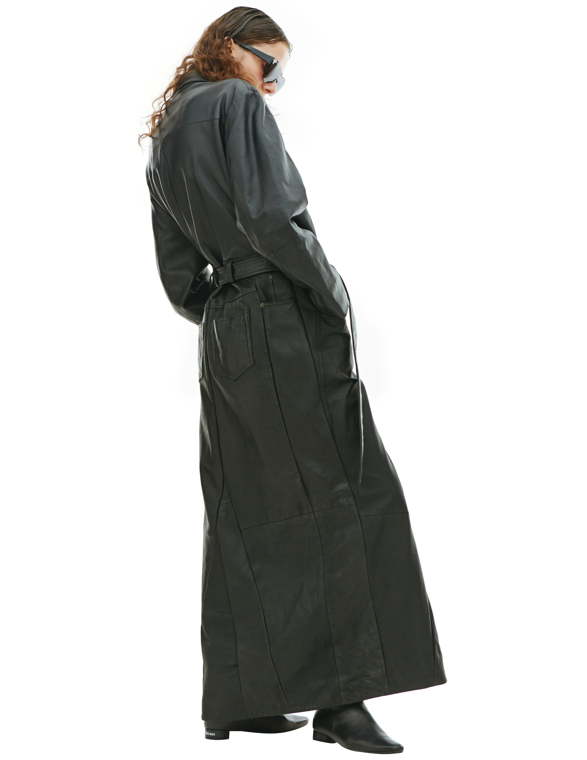 Кожаное пальто - Balenciaga 680657/TLS11/1000 Фото 2