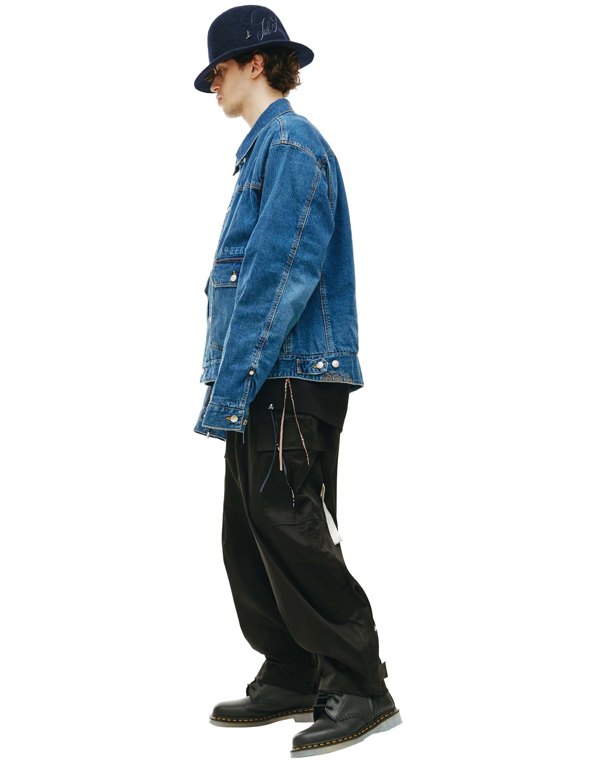 Джинсовая куртка с накладными карманами Mastermind WORLD MJ22E09/BL022, размер XL;L MJ22E09/BL022 - фото 2