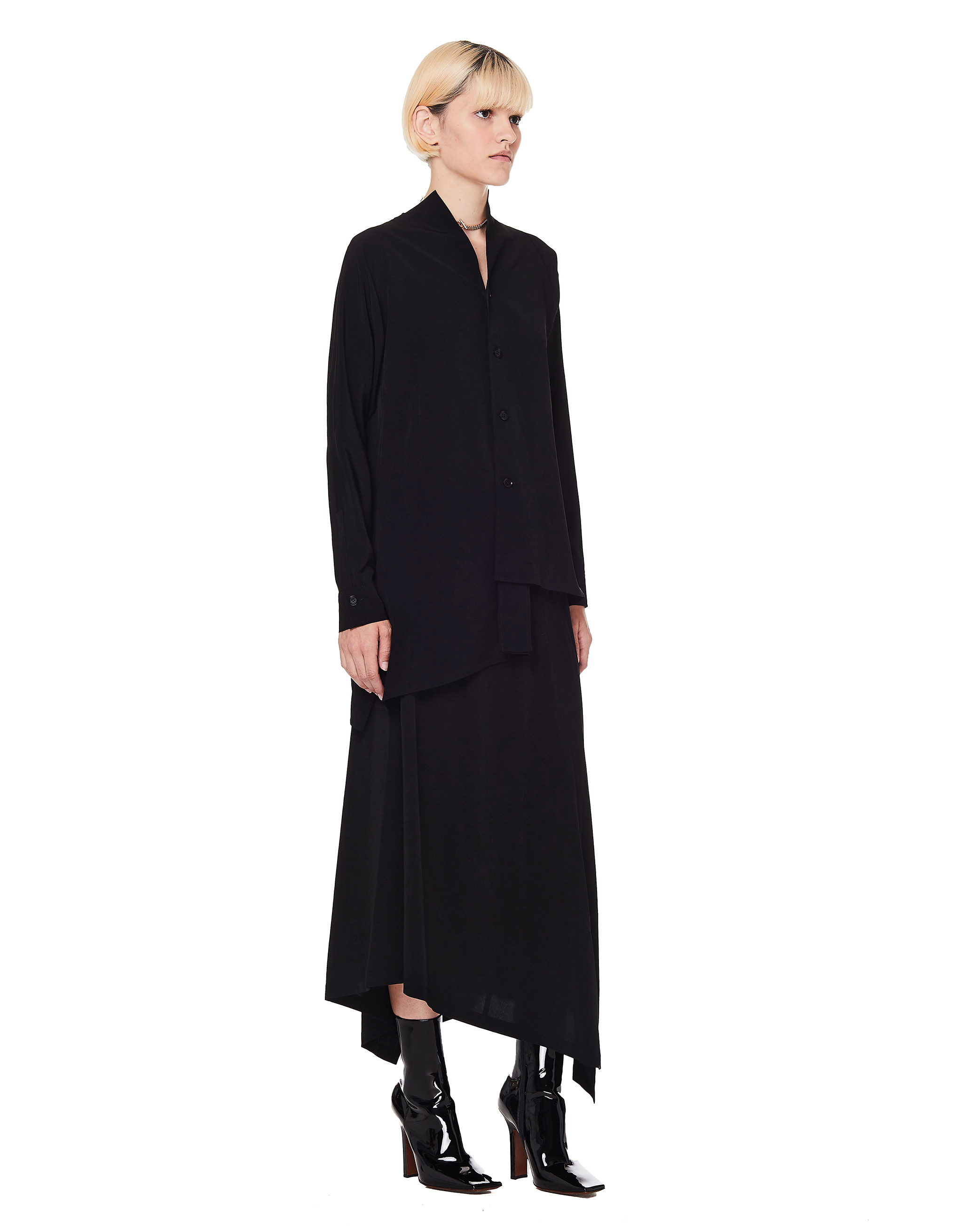 Черная юбка с карманом Ys YJ-S02-500-3, размер 2;3 - фото 4
