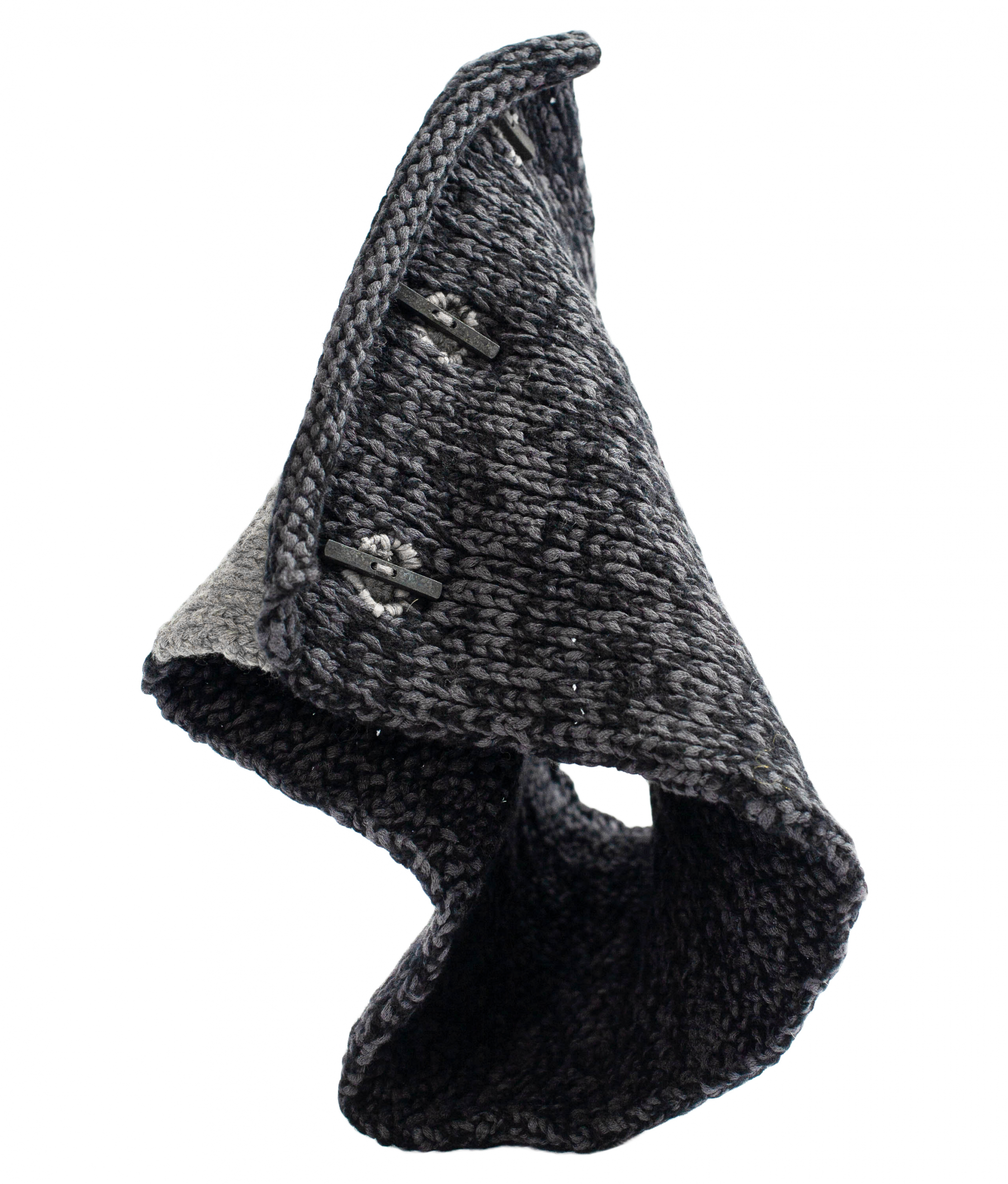 Черно-серый шарф-снуд The Viridi-Anne VI-DA-019-09/mix, размер One Size VI-DA-019-09/mix - фото 1