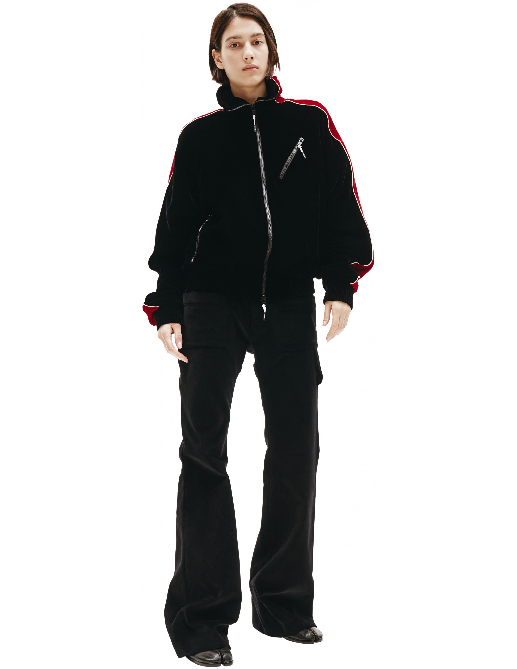 Велюровая олимпийка с лампасами