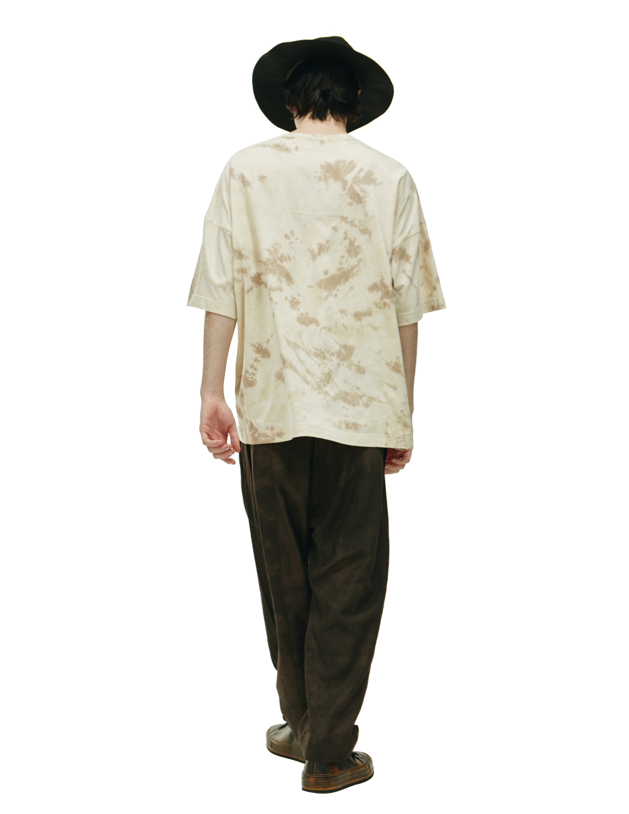 Бежевая футболка с принтом Ziggy Chen 0M2220202, размер 52;50;48;46 - фото 3