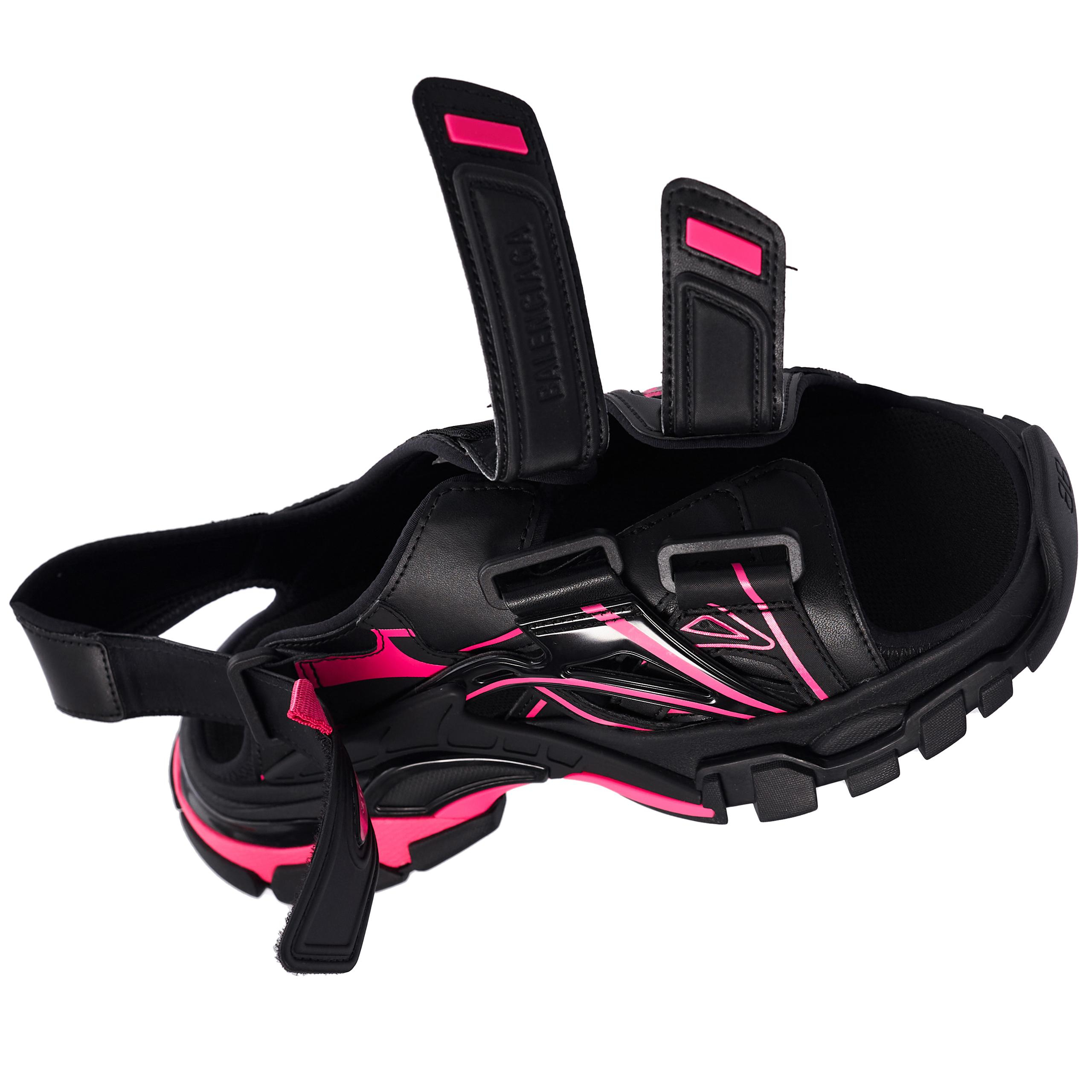Черно-розовые сандалии Track Balenciaga 617543/W3AJ1/1050, размер 37 617543/W3AJ1/1050 - фото 2