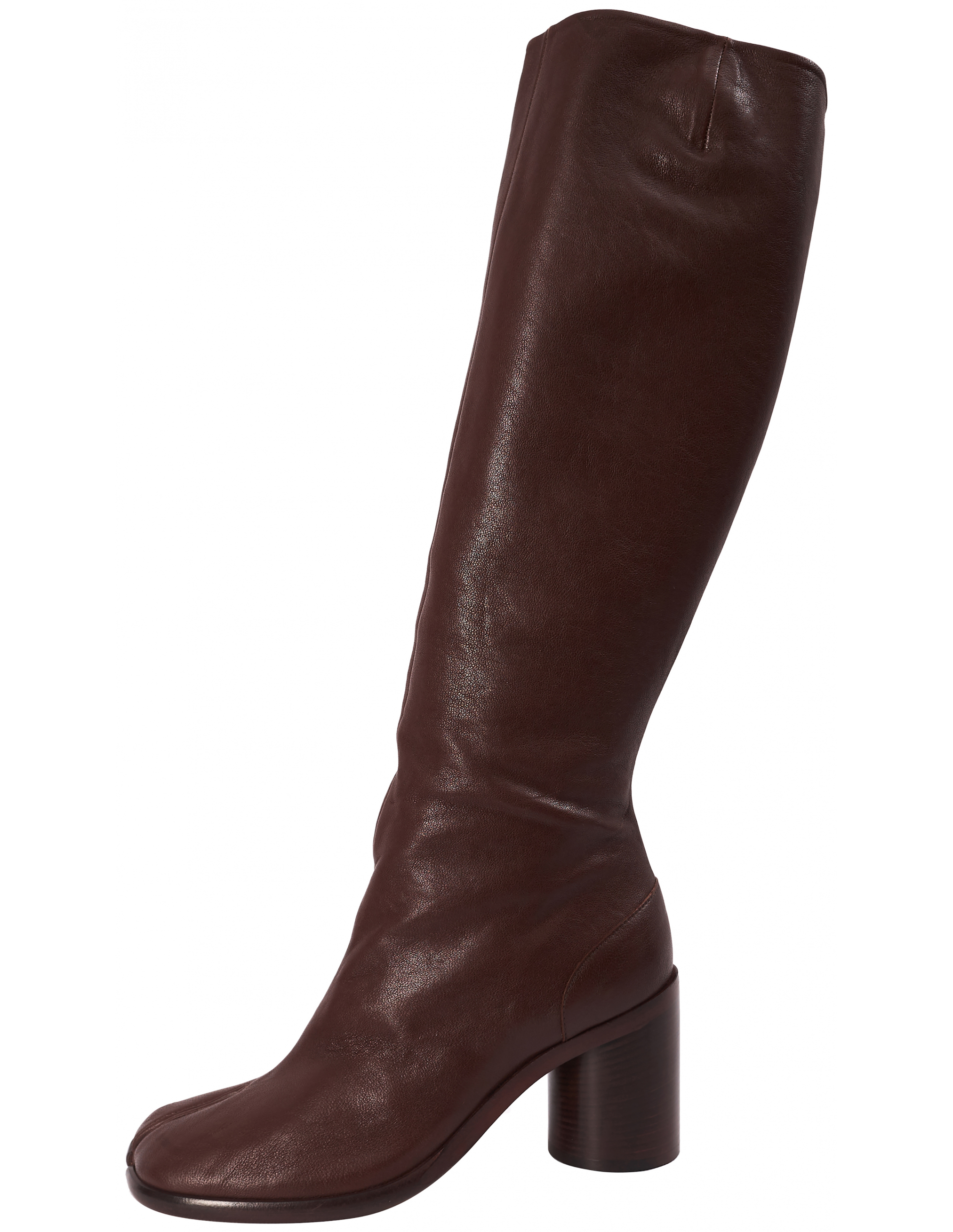 Бордовые кожаные сапоги Tabi - Maison Margiela  S34WW0057/P3753/T2148 Фото 1