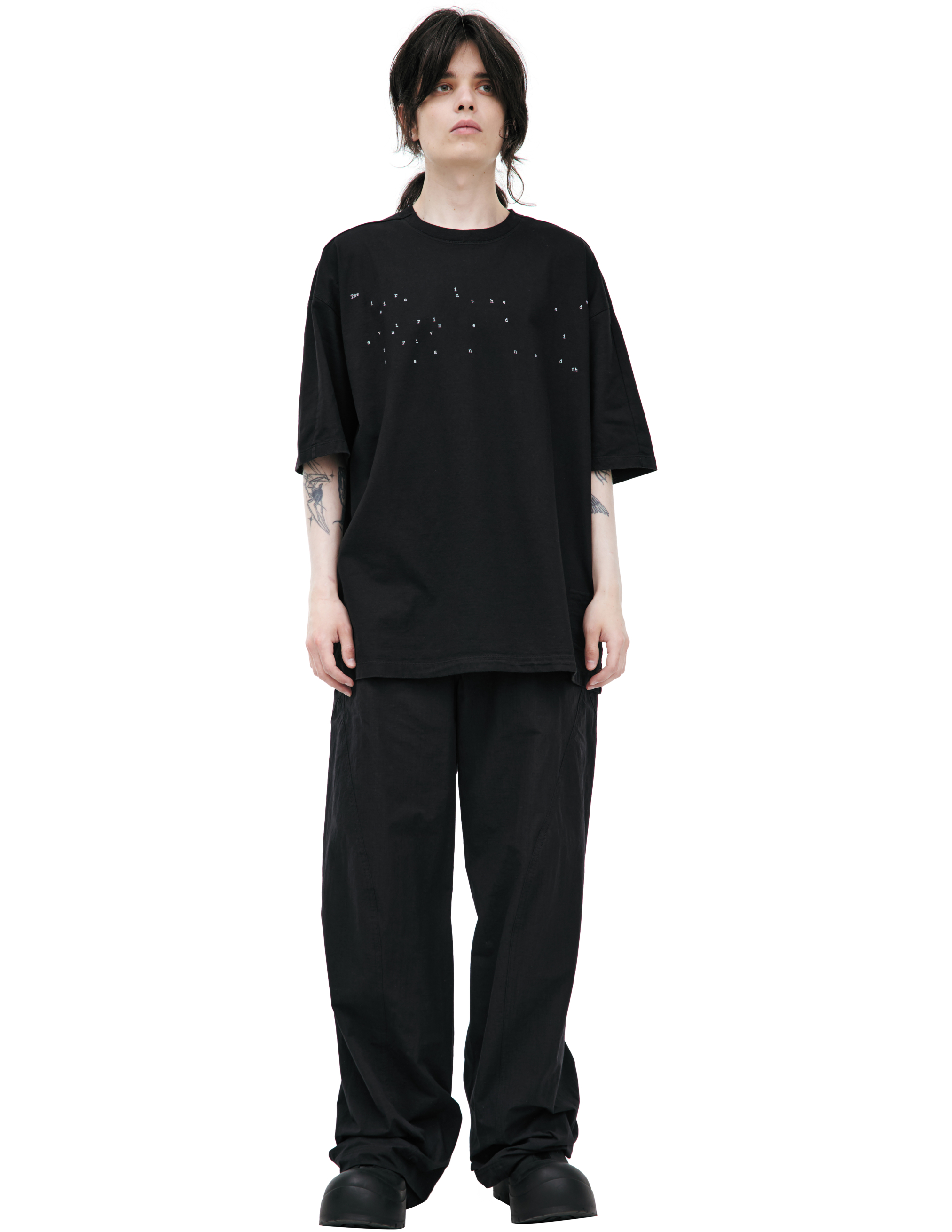 Оверсайз футболка с принтом