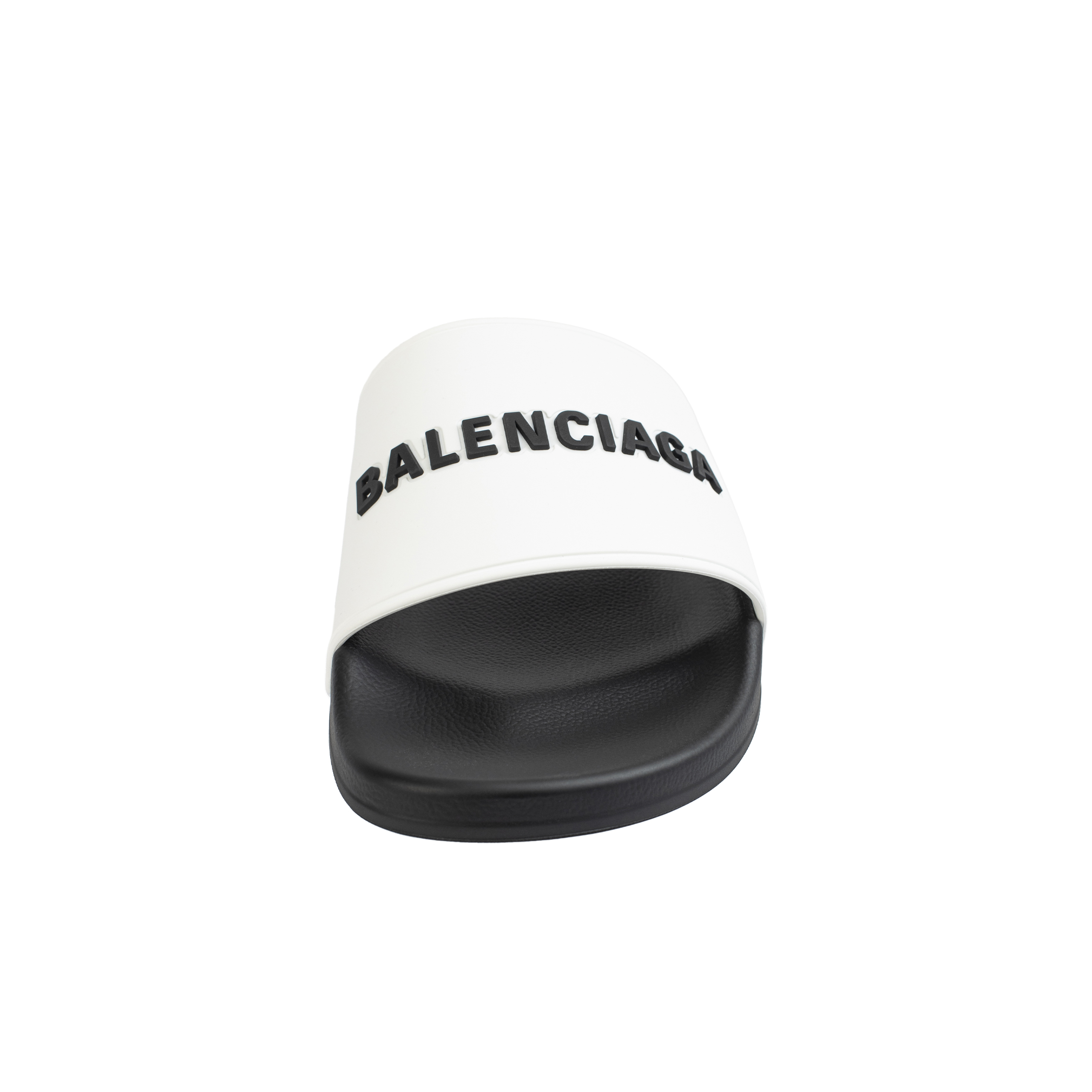 Резиновые шлепанцы Pool с логотипом - Balenciaga 565826/W1S87/9010 Фото 6