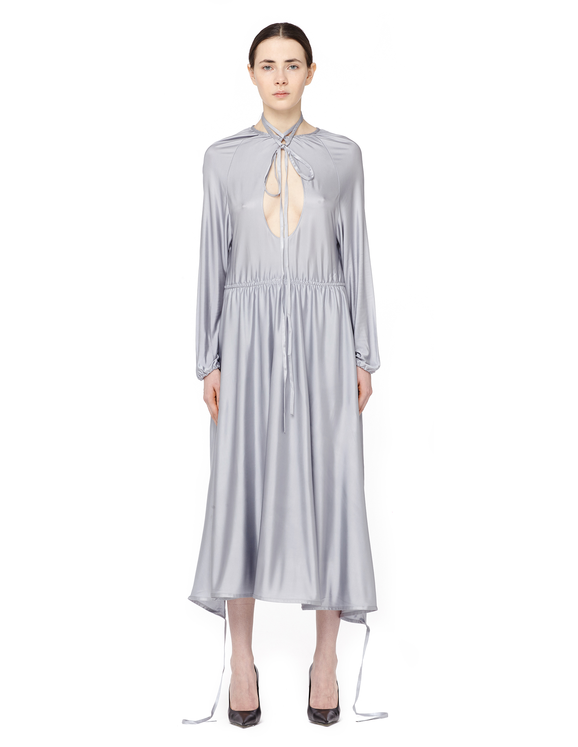 Платье из вискозы - Vetements WSS17VD6/silver Фото 1