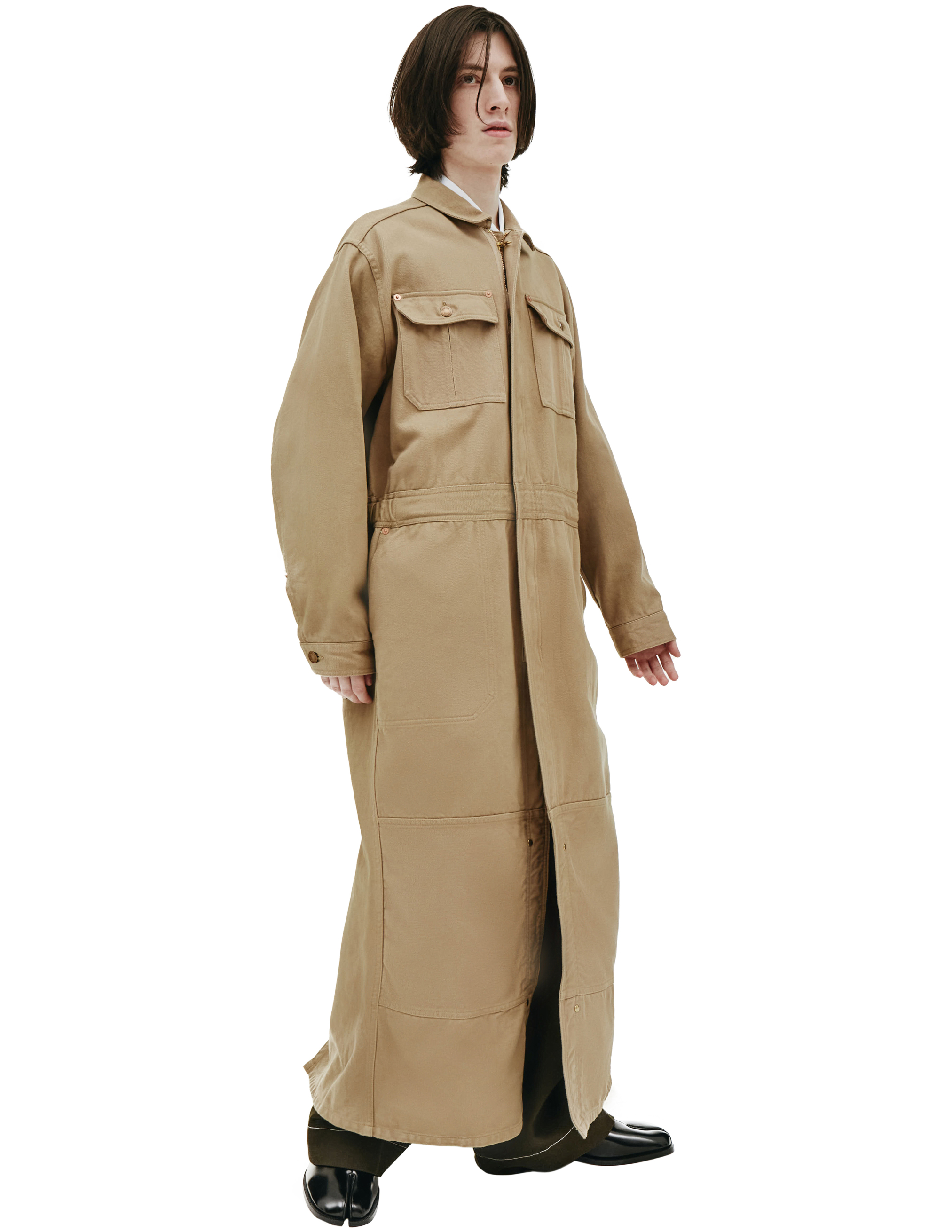Пальто песочного цвета Doublet 21SS10CO41, размер L;M - фото 1