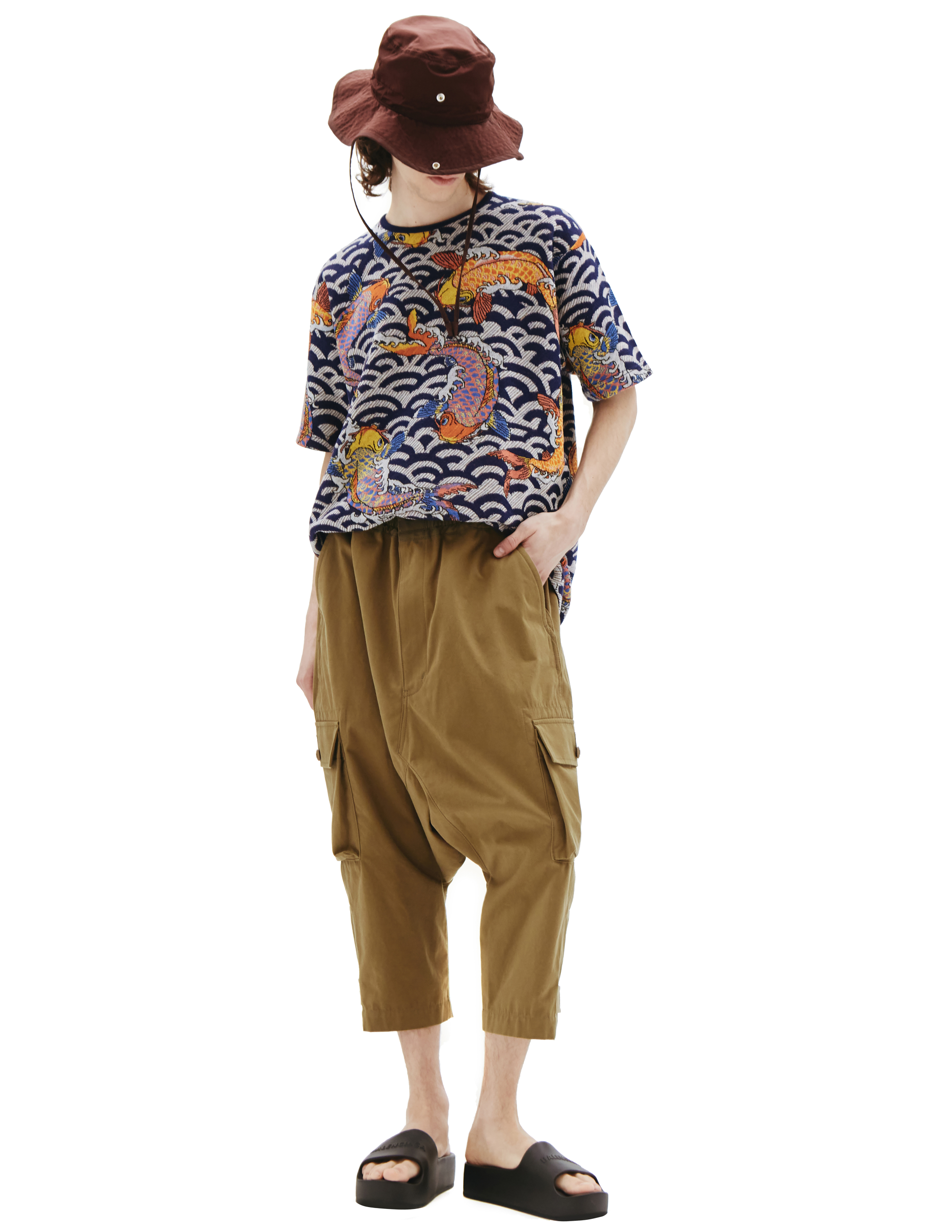 Укороченные брюки карго Junya Watanabe WI-P020-051-1, размер L;XL - фото 1
