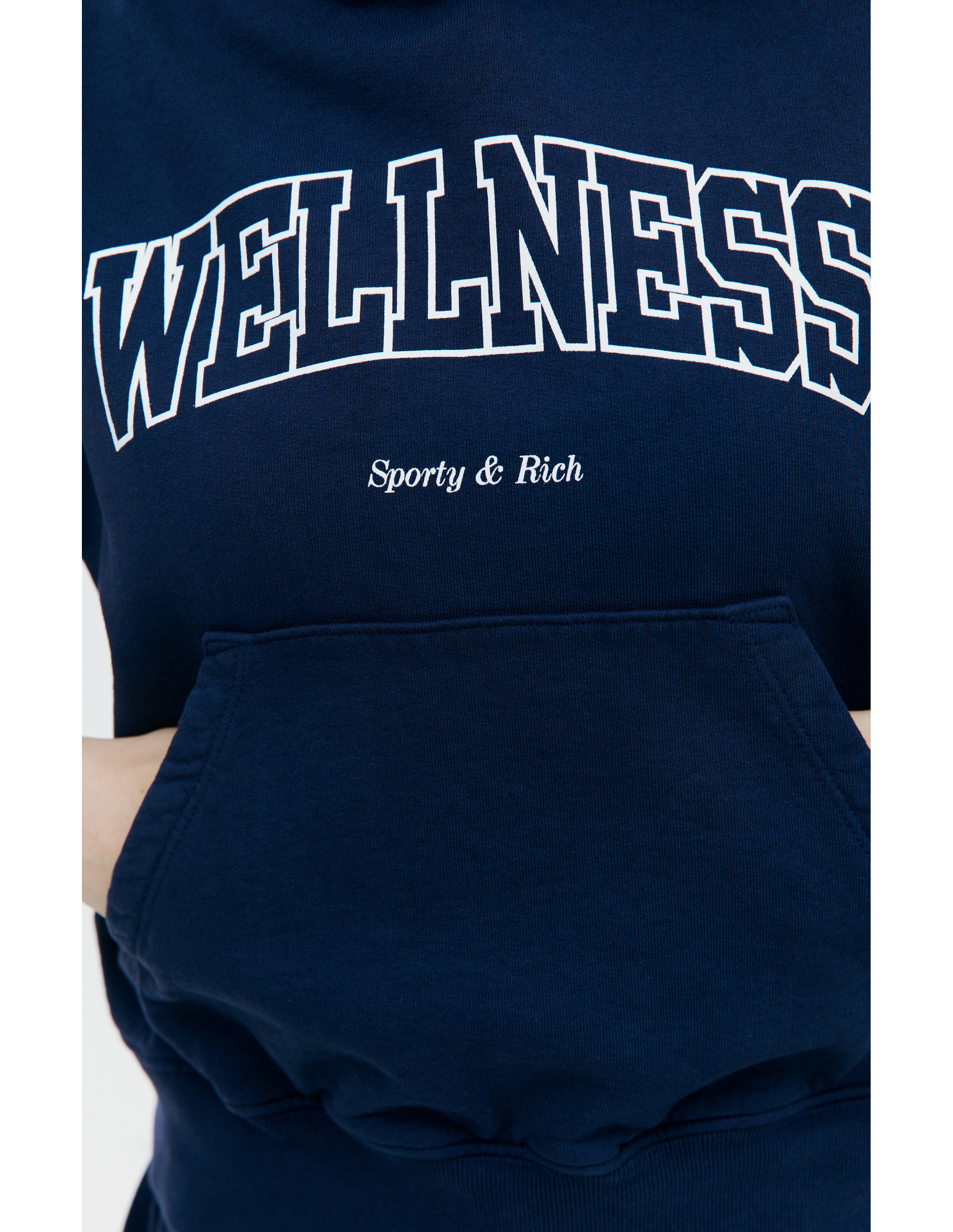 Укороченное худи с принтом Wellness SPORTY & RICH HC851NA, размер S;M;L;XL - фото 4