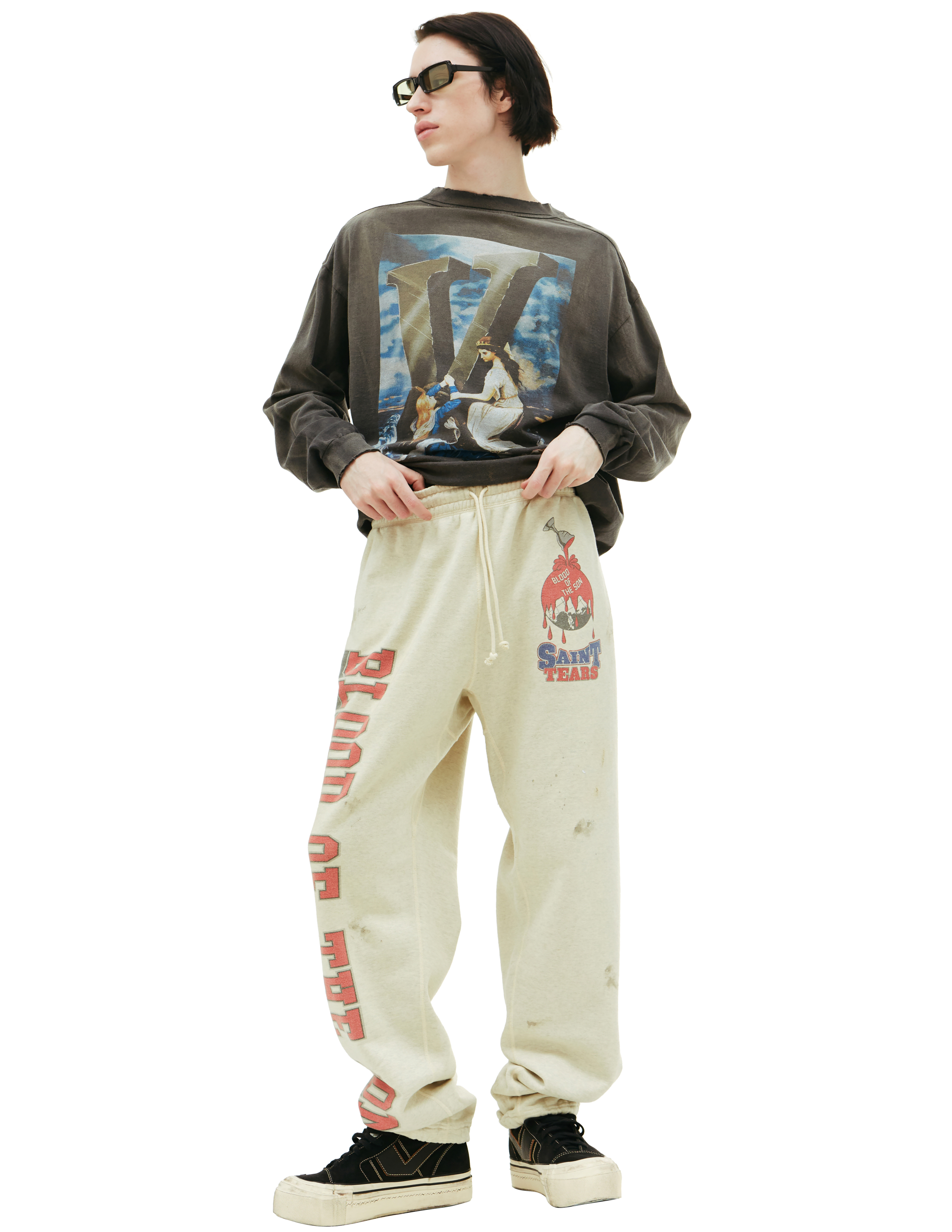 Спортивные брюки Saint Michael x Denim Tears Saint Michael SM-A22-0000-054, размер XL;L - фото 1