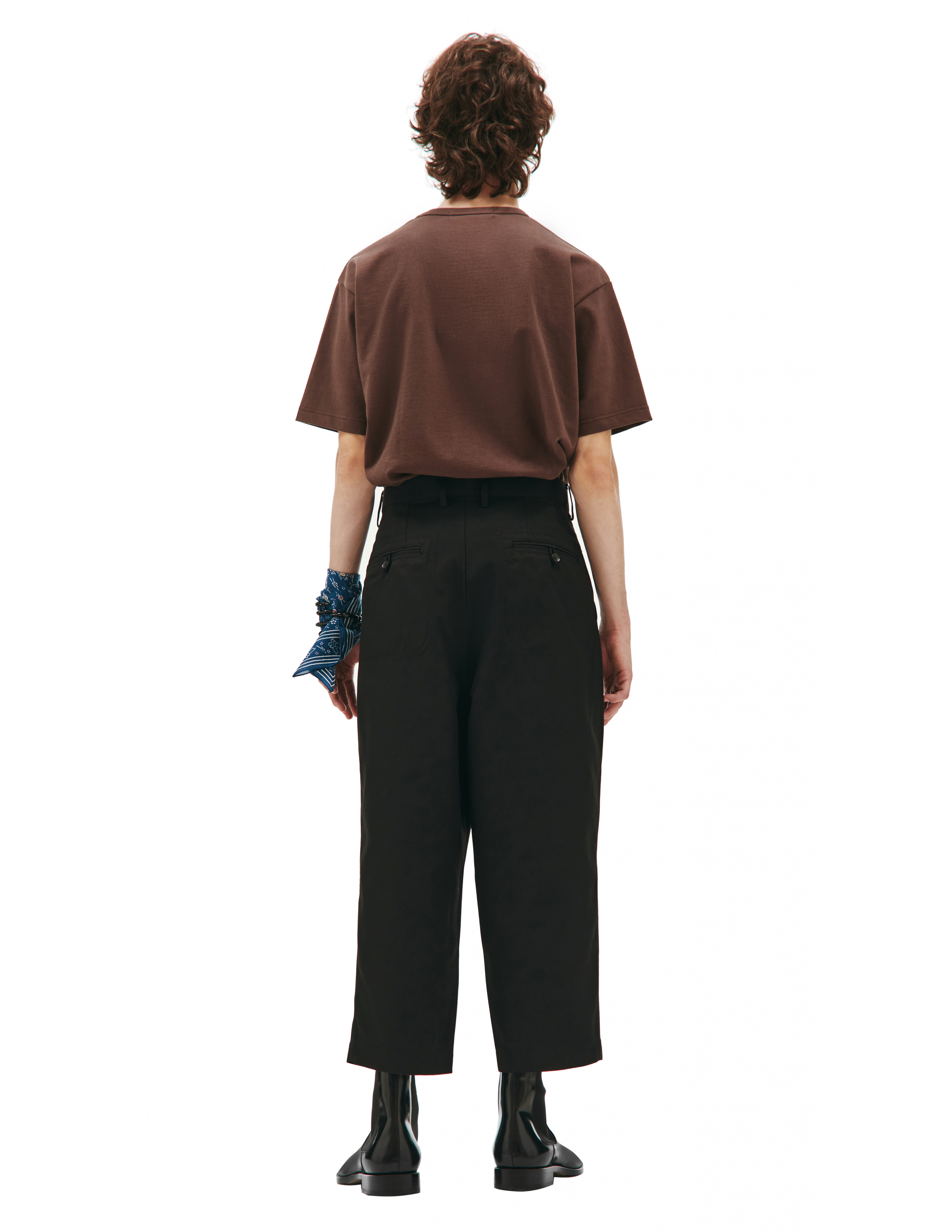 Укороченные брюки черного цвета Junya Watanabe WH-P014-051-1, размер 5;4;3 - фото 3