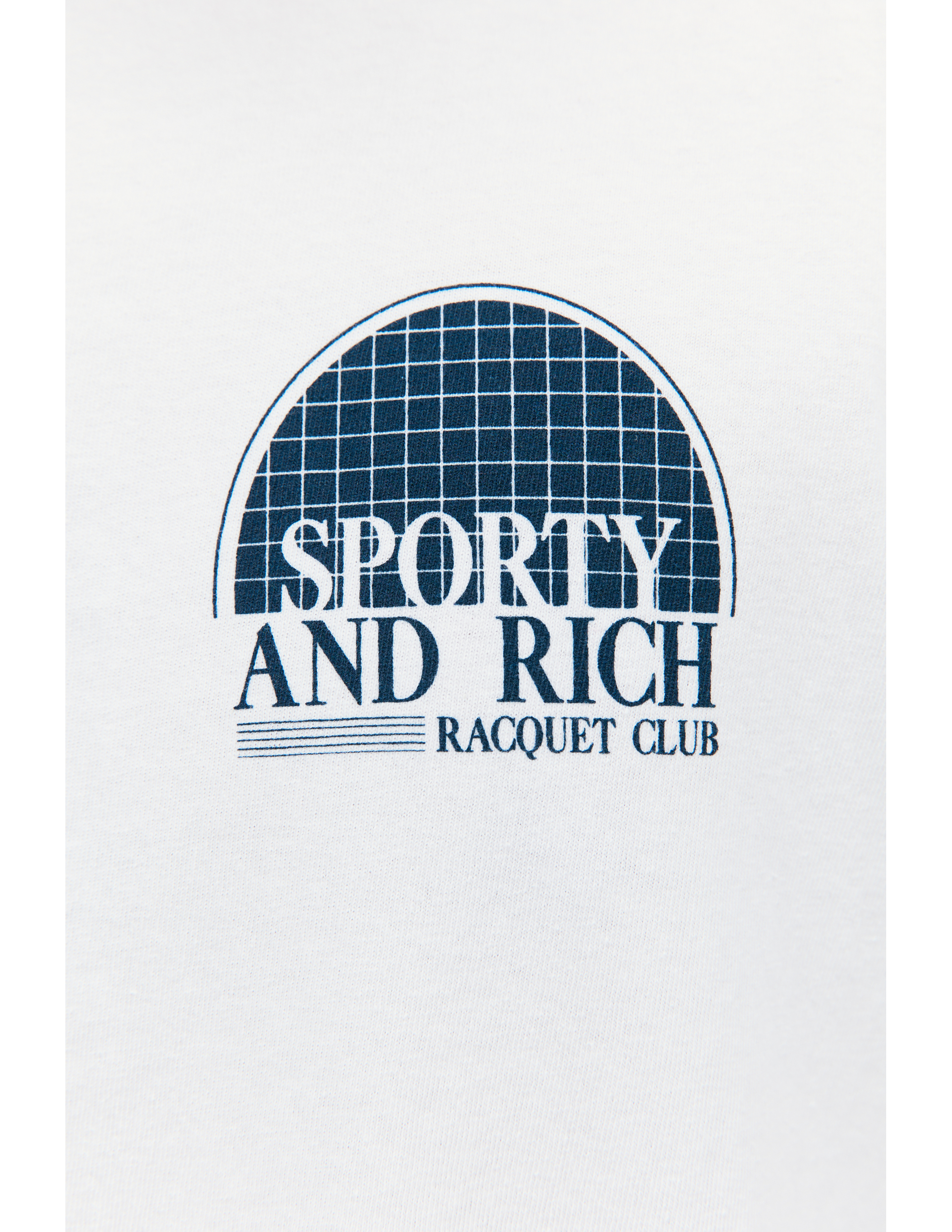 Футболка с принтом Racquet club SPORTY & RICH TS923WH, размер M;L;XL - фото 4