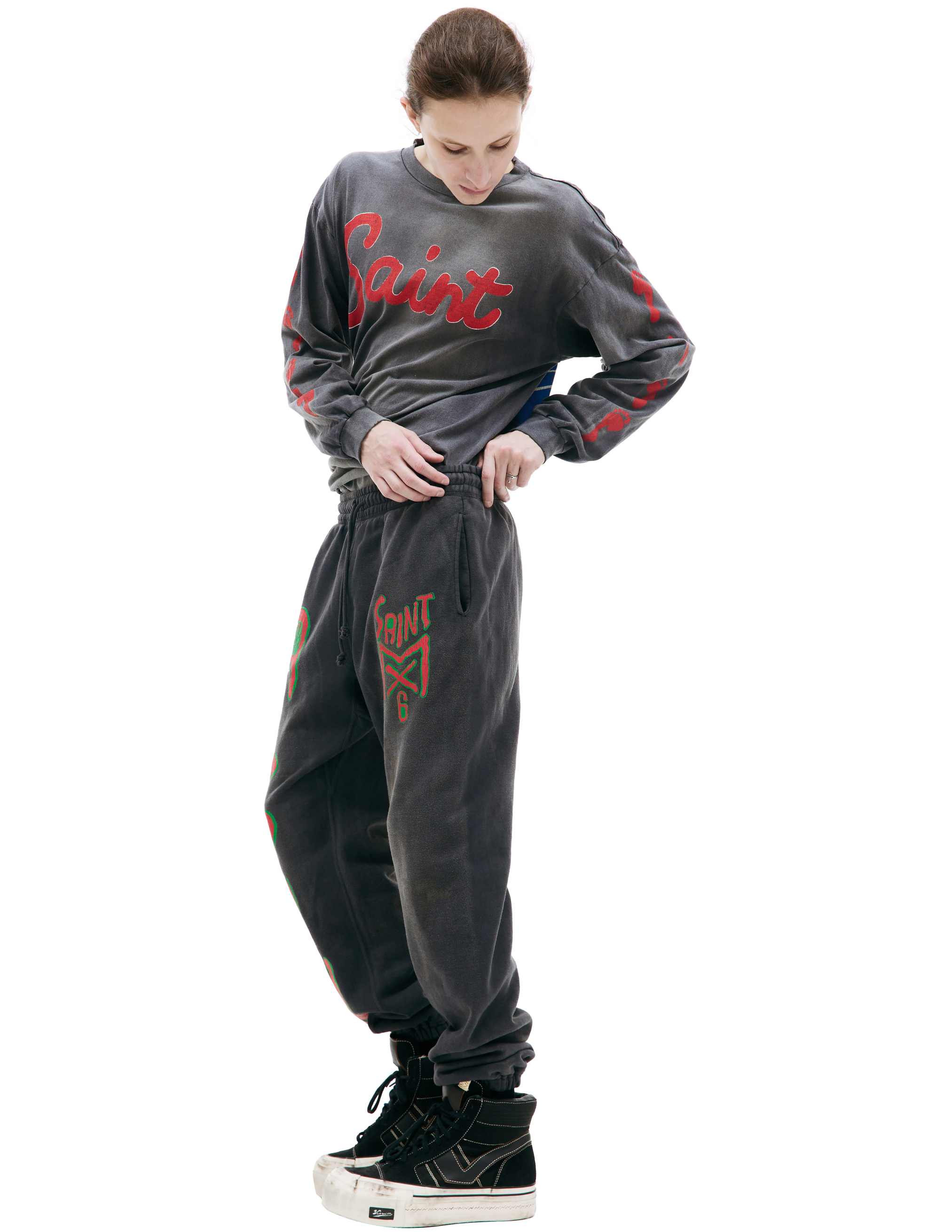 Спортивные брюки с принтом Saint Michael SM-A23-0000-033, размер M;L - фото 2