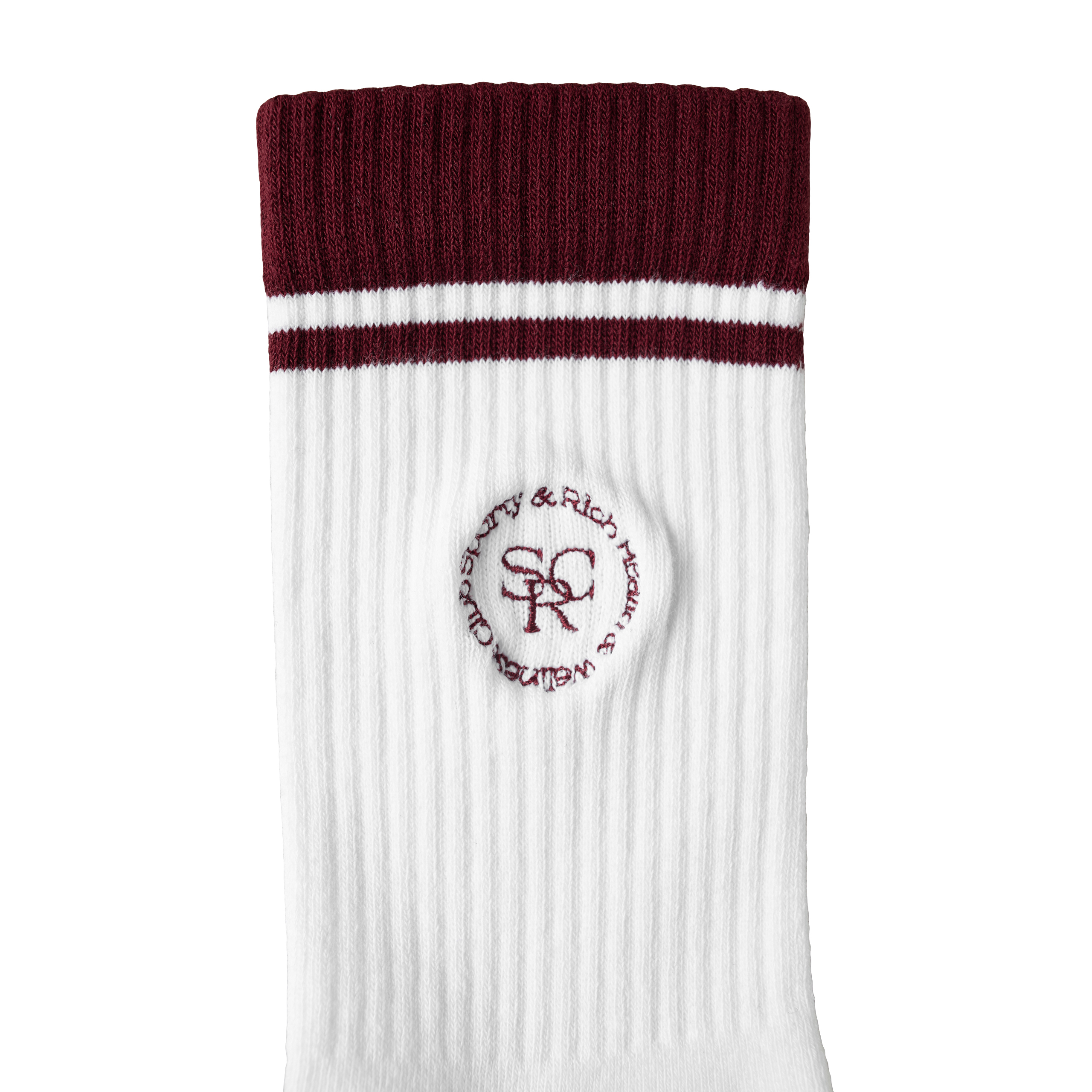 Белые носки с вышивкой SPORTY & RICH SOAW232WH, размер One Size - фото 4