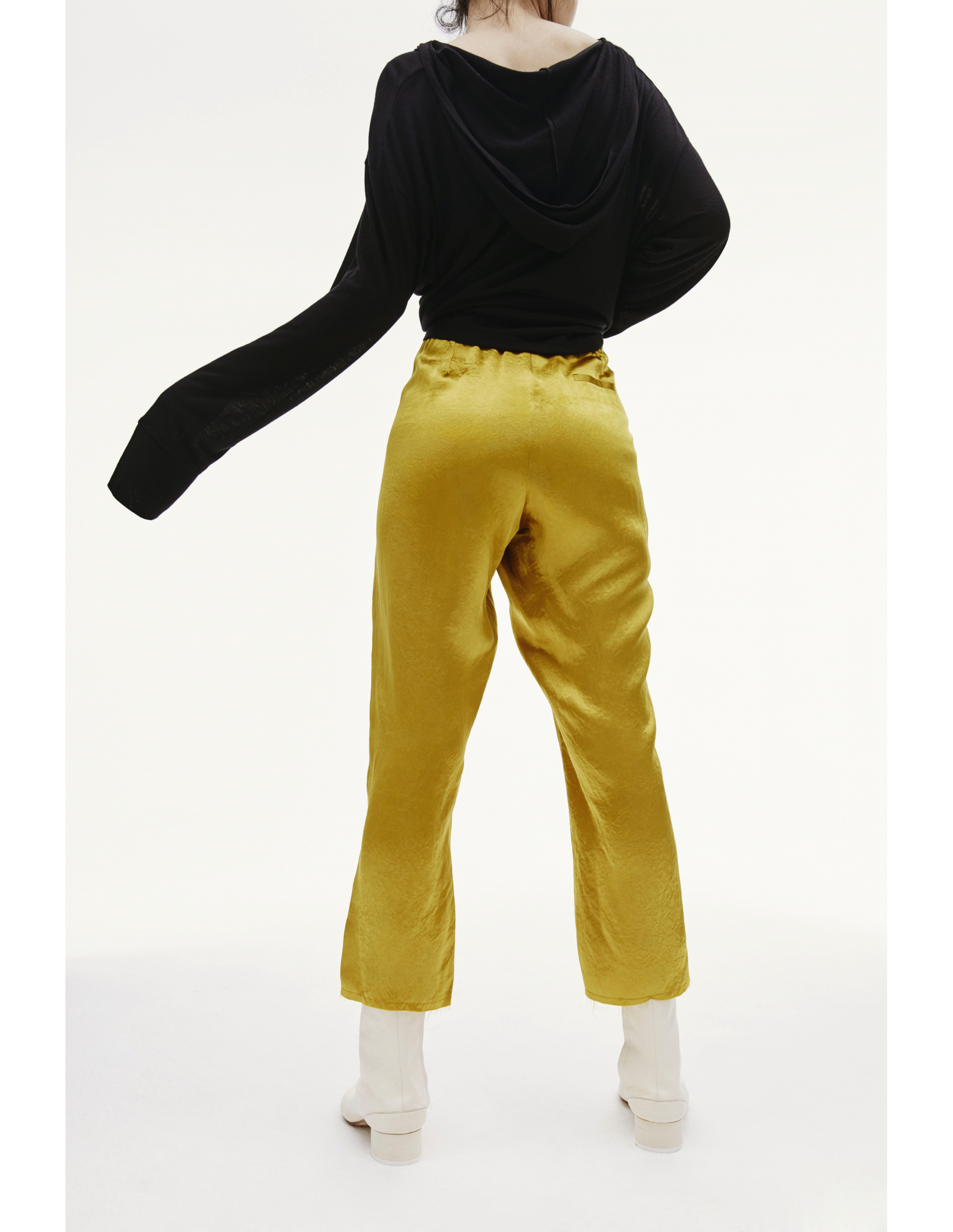 Золотистые укороченные брюки Ann Demeulemeester 1902-1406-P-126-018, размер 38;40 - фото 3