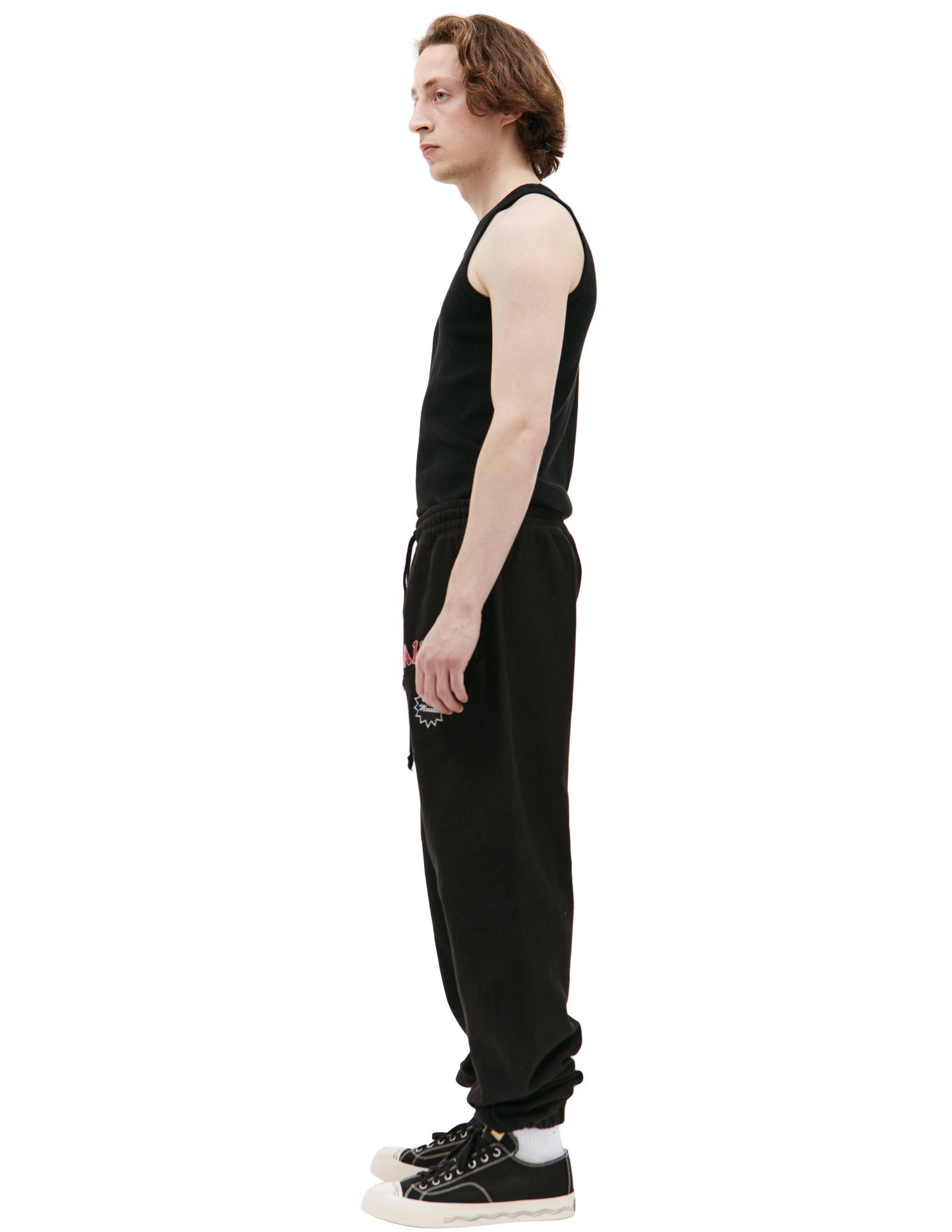 Черные брюки с логотипом Saint Michael SM-YS8-0000-044, размер M;L;XL - фото 2