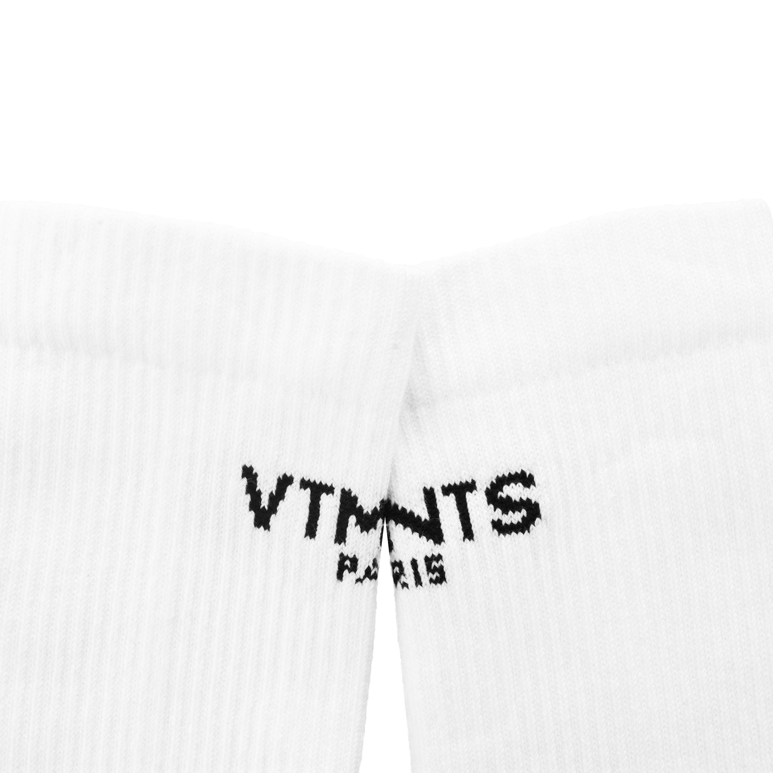 Белые носки с логотипом VTMNTS VL18SO100W/5711, размер M;L;XL VL18SO100W/5711 - фото 3