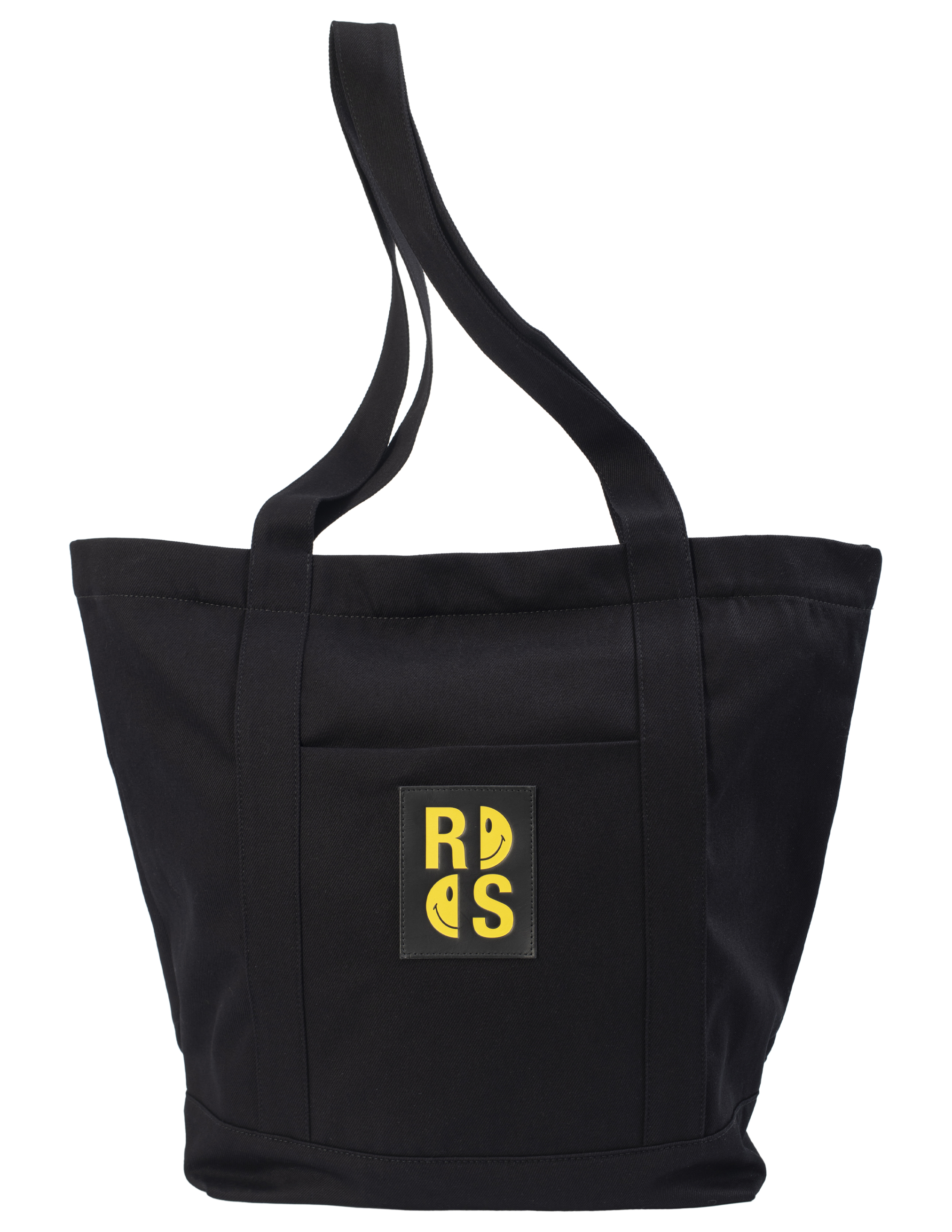 Джинсовая сумка-шоппер Raf Simons x Smiley с патчем