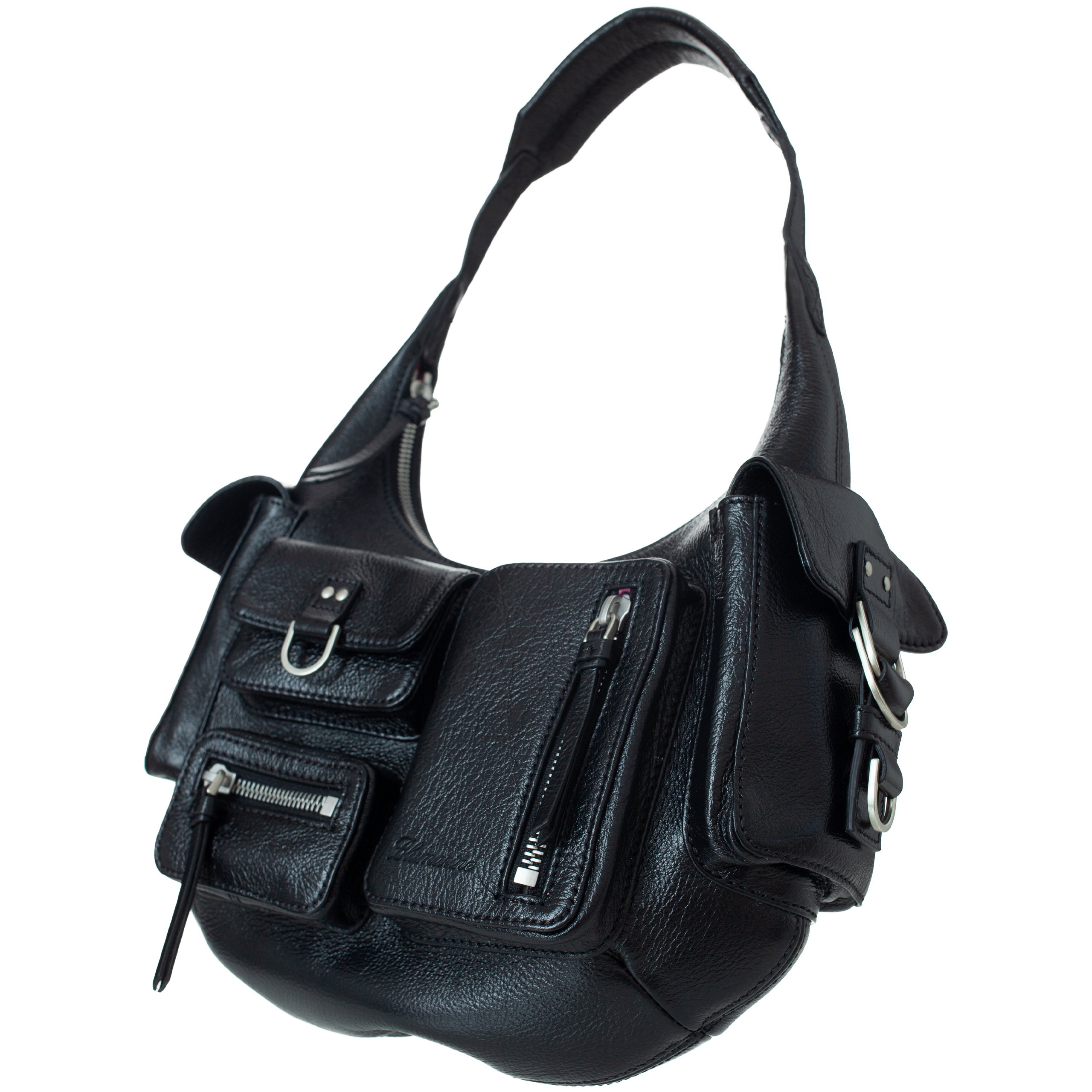 Кожаная сумка Hobo small с карманами Blumarine A3H/HW178A/N0990, размер One Size