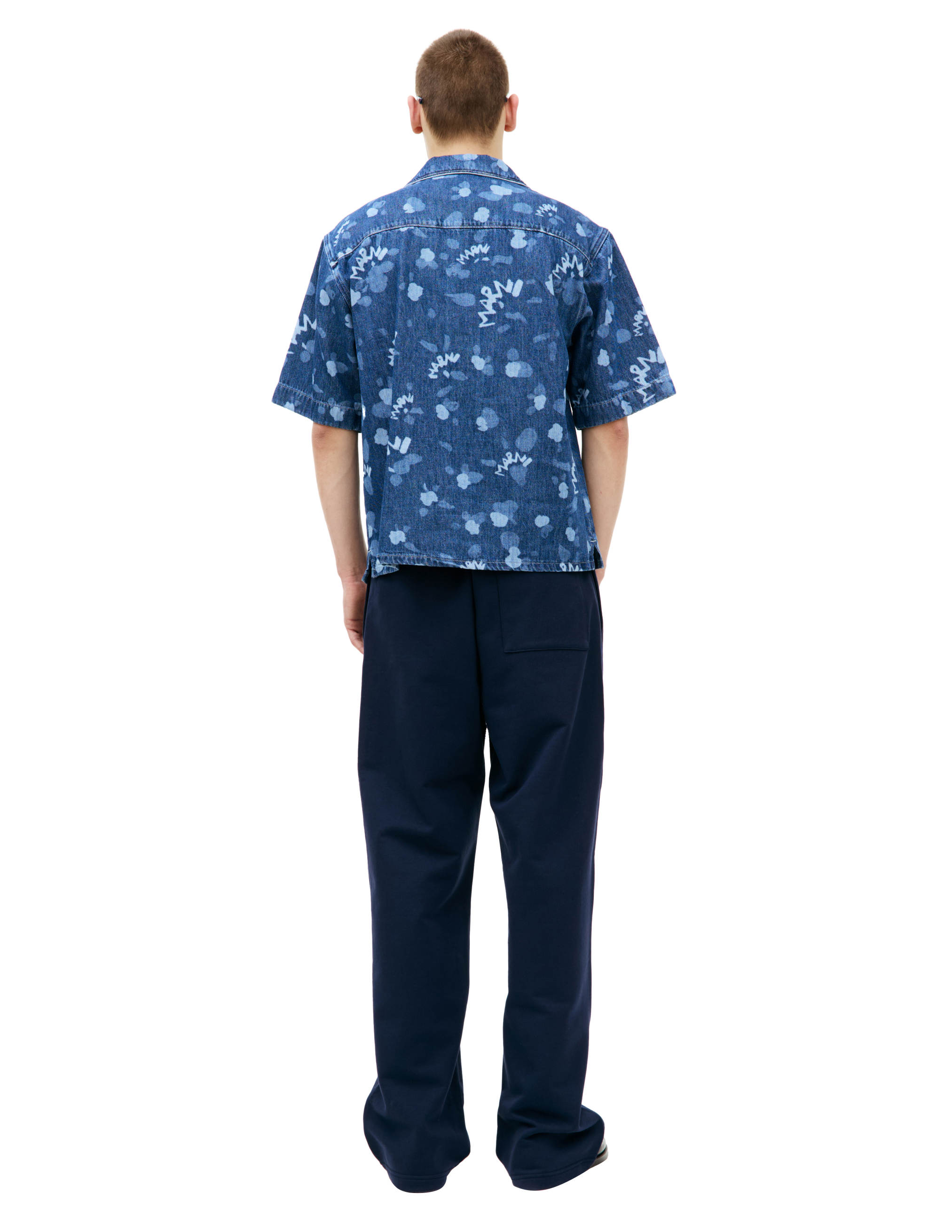 Джинсовая рубашка с коротким рукавом Marni CUJU0017I1/USCW08/MDB50, размер 48;52 CUJU0017I1/USCW08/MDB50 - фото 3