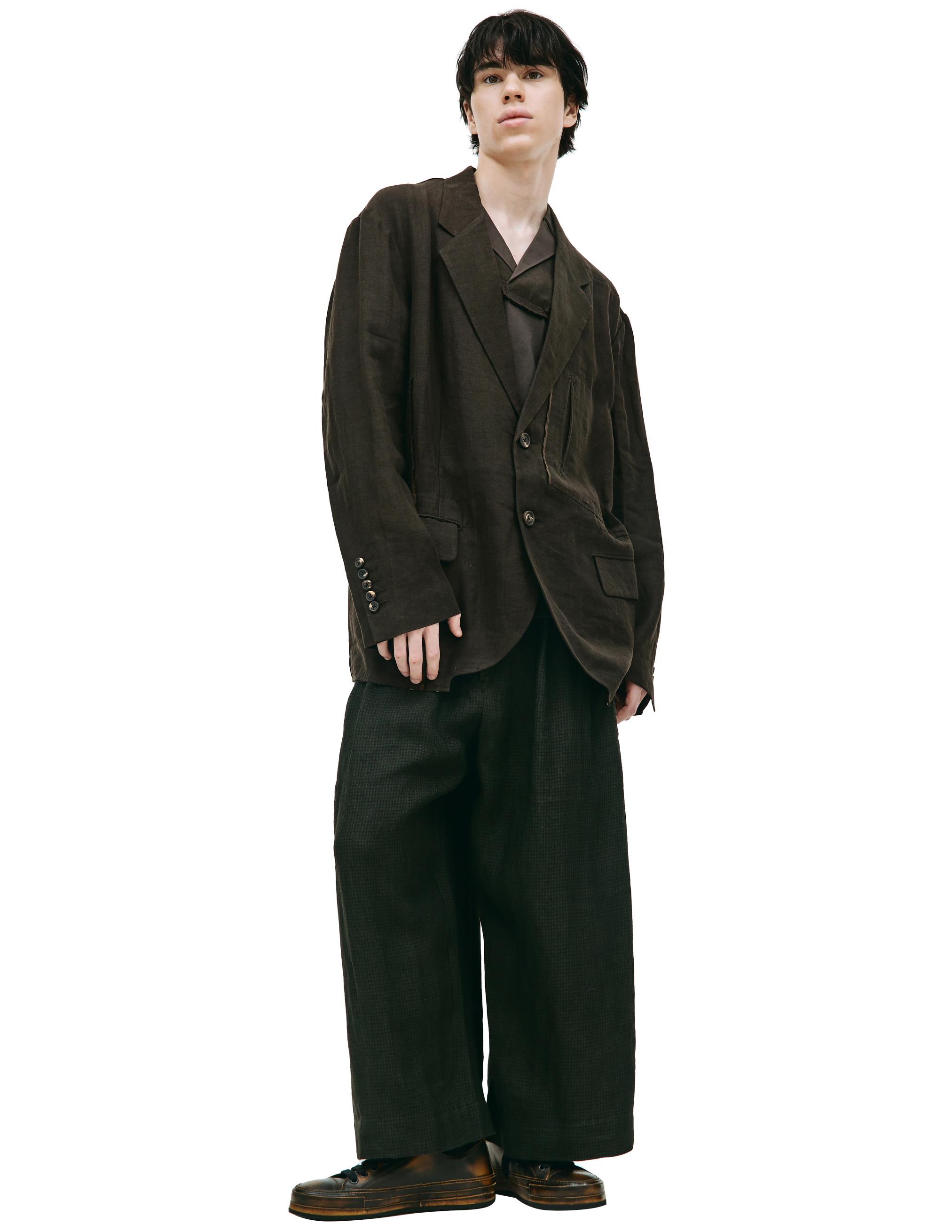 Льняной пиджак с карманами Ziggy Chen 0M2310901, размер 50 - фото 1
