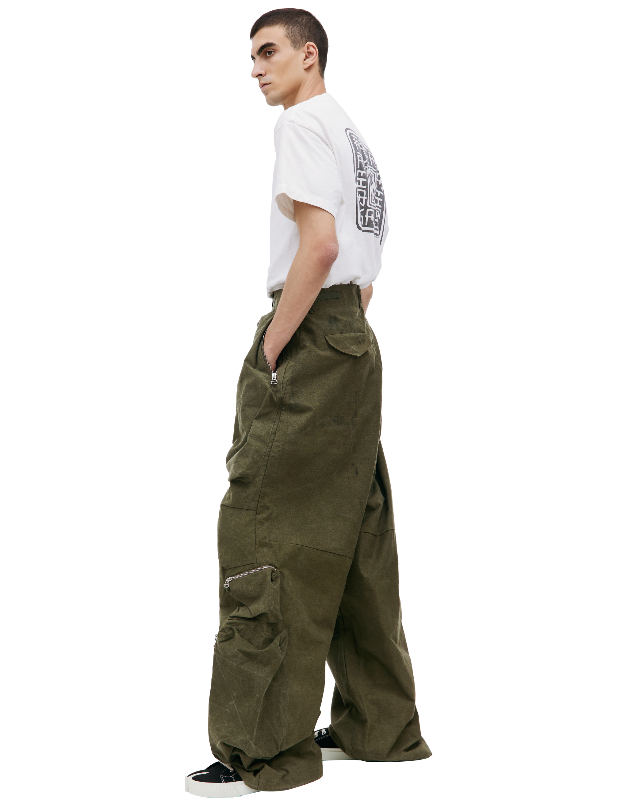 Широкие брюки-карго Readymade RE-CO-KH-00-00-238, размер 4 - фото 2