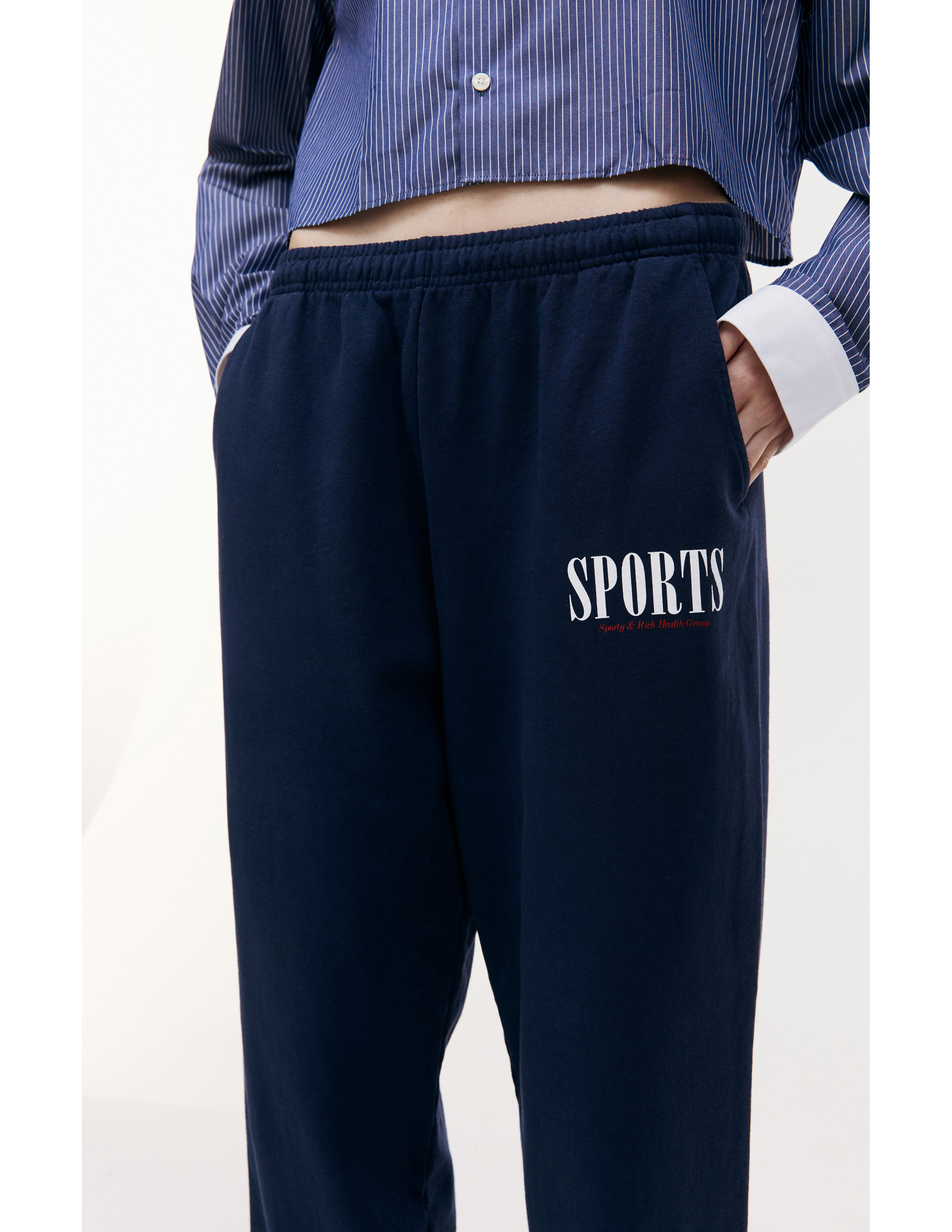 Спортивные брюки с принтом Health Club SPORTY & RICH SWAW238NA, размер S;M;L;XL - фото 4