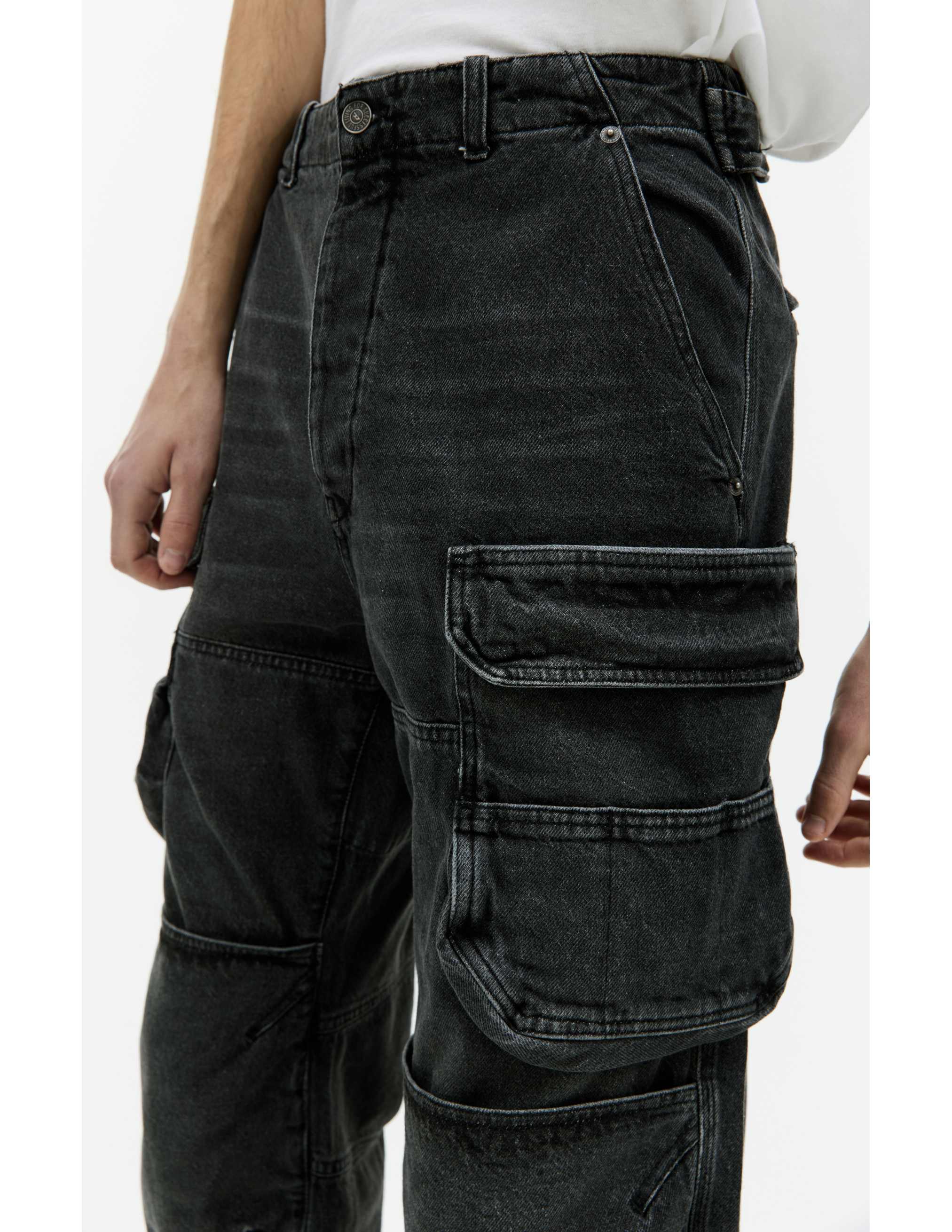 Прямые джинсы D-Fish с карманами Diesel A114190HLAA02, размер 26;28;30;38 - фото 4