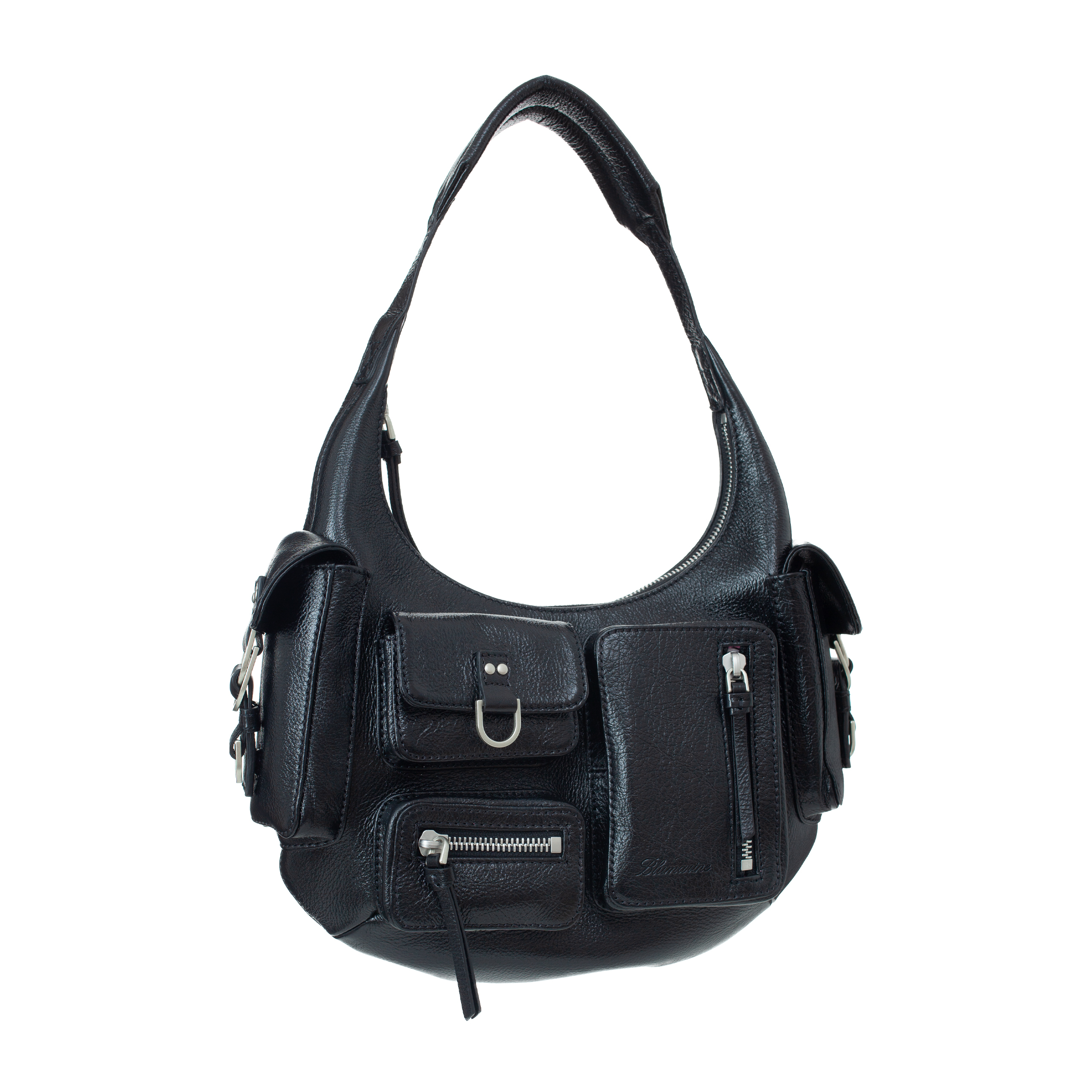 Кожаная сумка Hobo small с карманами Blumarine A3H/HW178A/N0990, размер One Size A3H/HW178A/N0990 - фото 3