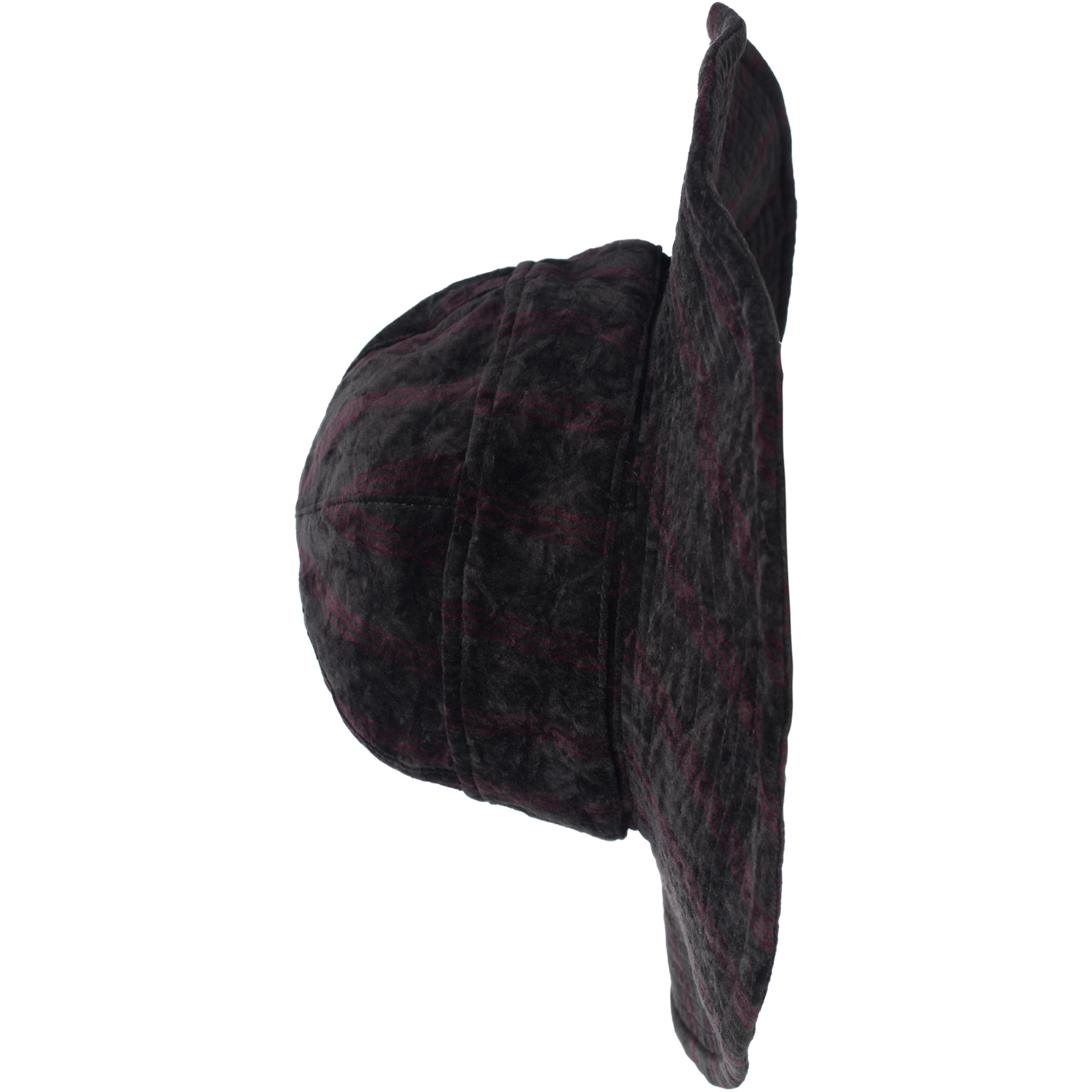 Бархатная шляпа с контрастными полосками Ziggy Chen 0M2335602, размер M;L - фото 1
