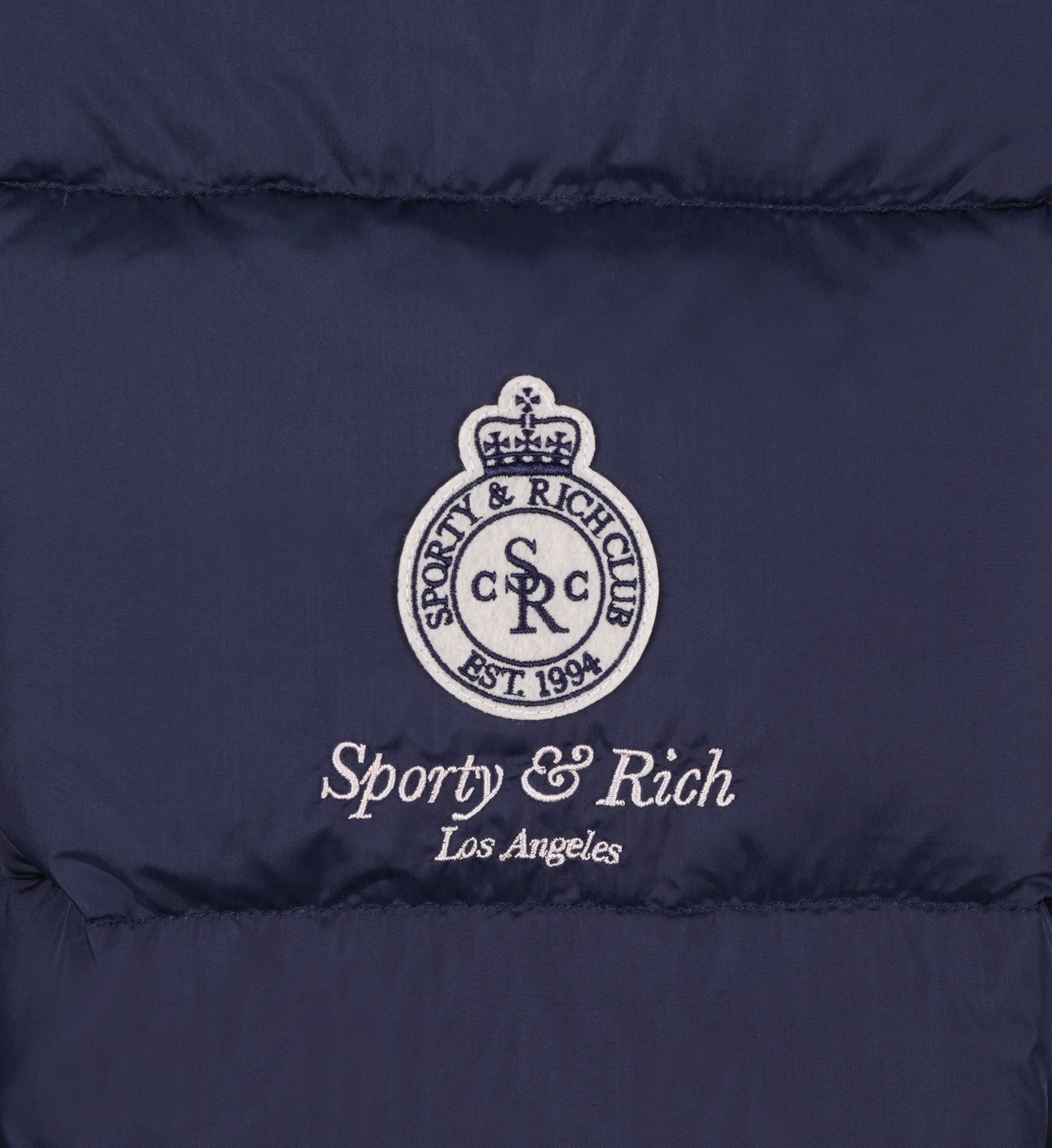 Пуховый жилет с логотипом SPORTY & RICH JAAW2310NA, размер M;L - фото 3