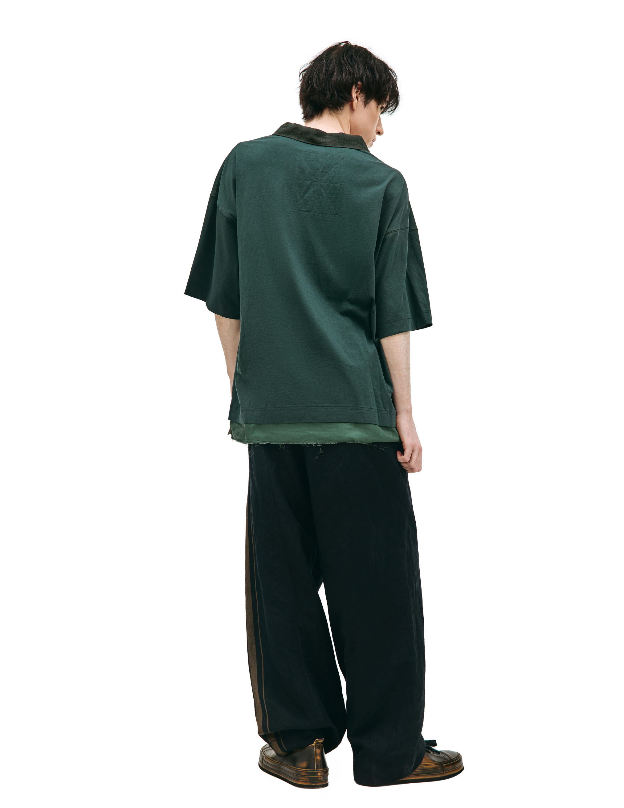 Комбинированная футболка с воротником-поло Ziggy Chen 0M2310211, размер 48;50;52 - фото 3