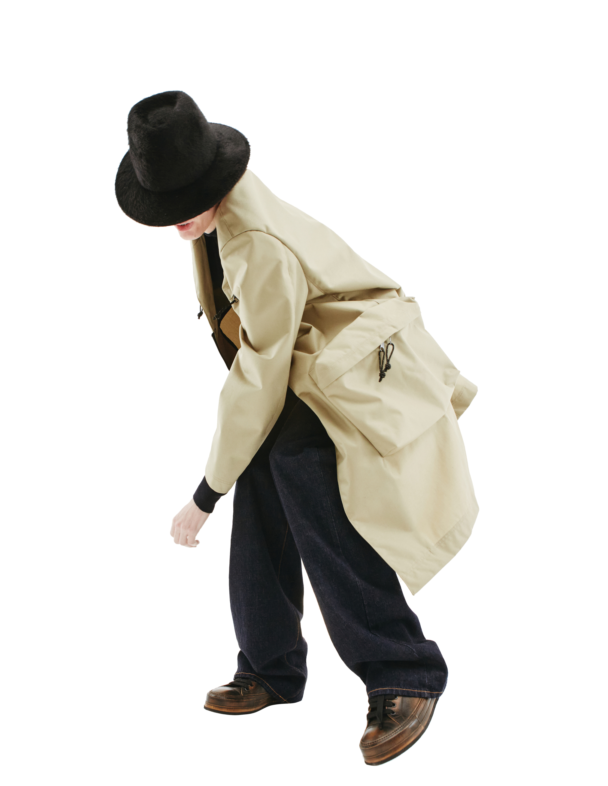 Плащ Undercover x Eastpak с накладными карманами - Undercover UC2A4309/beige Фото 4