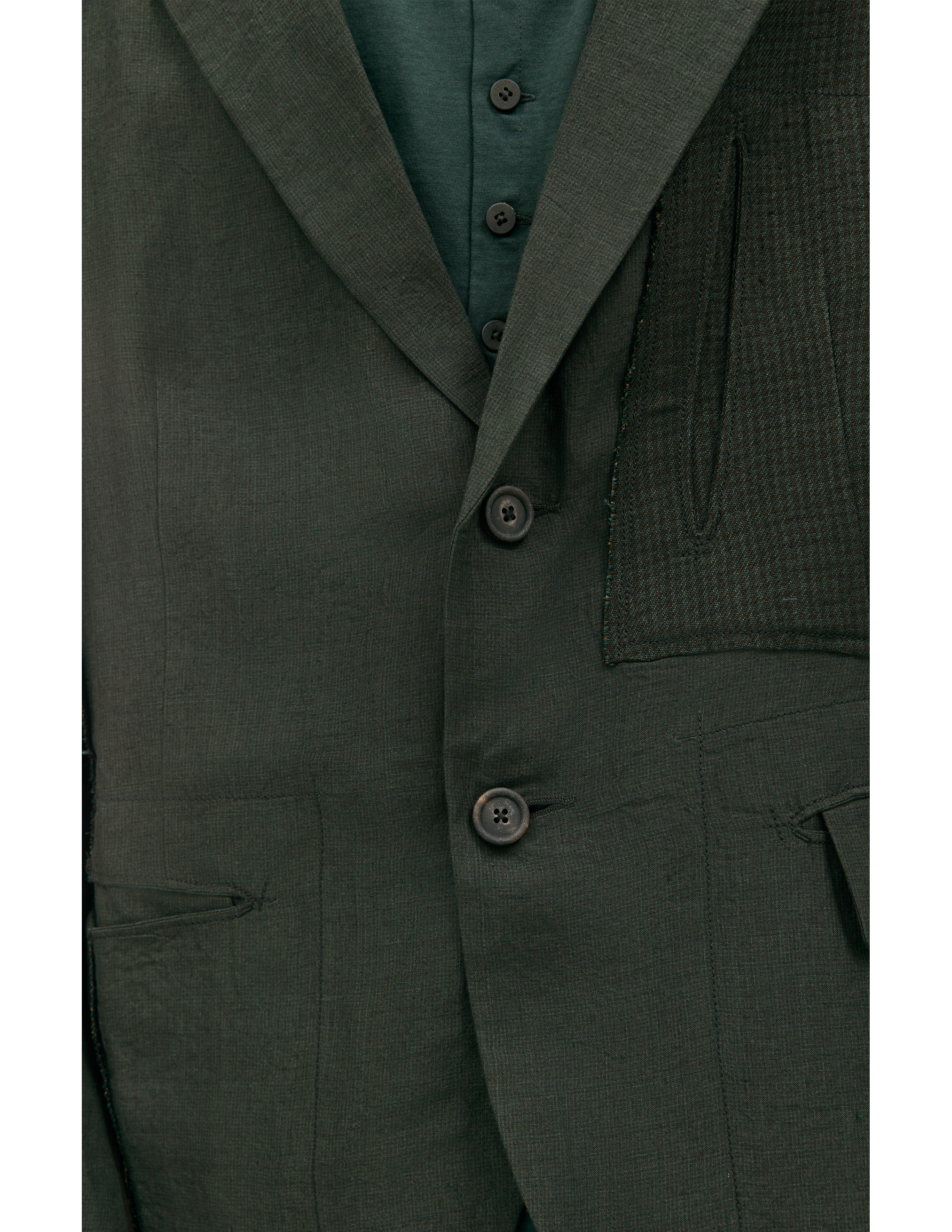 Льняной пиджак со вставками Ziggy Chen 0M2310905, размер 50 - фото 5