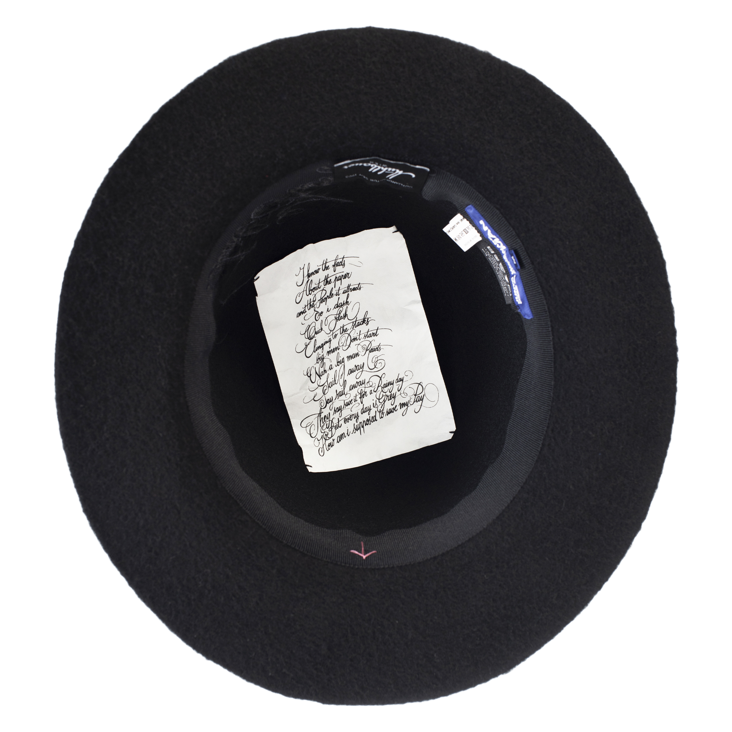 Шерстяная шляпа с вышитым логотипом Junya Watanabe WH-K606-051-1, размер 3 - фото 4