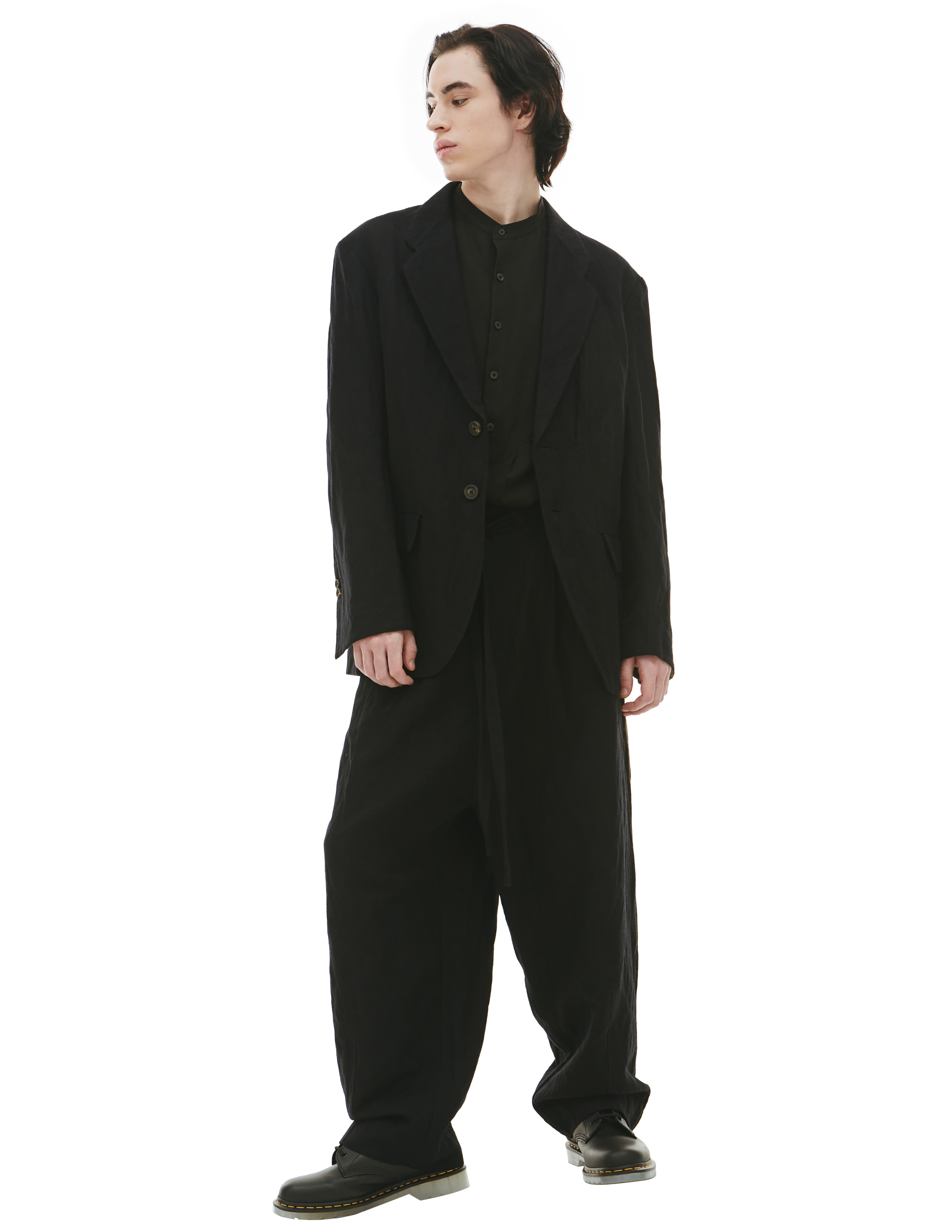 Льняной пиджак с контрастной полоской Ziggy Chen 0M2230905, размер 52;50;48