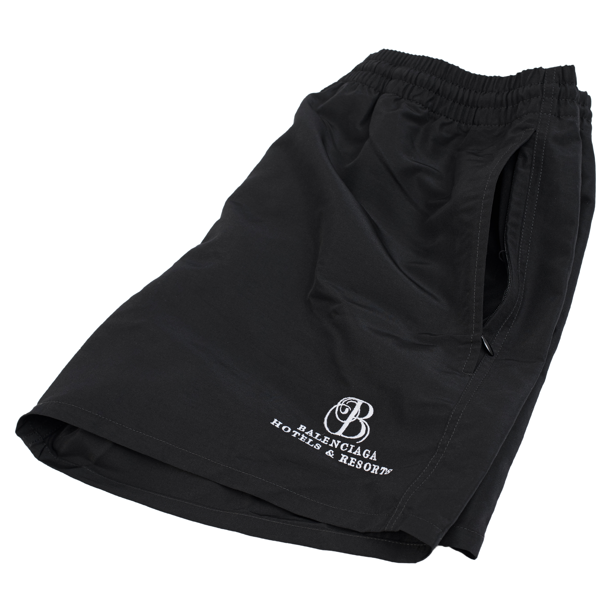 Черные плавки с вышивкой Balenciaga 657033/4A8B6/1000, размер L;M;S 657033/4A8B6/1000 - фото 2