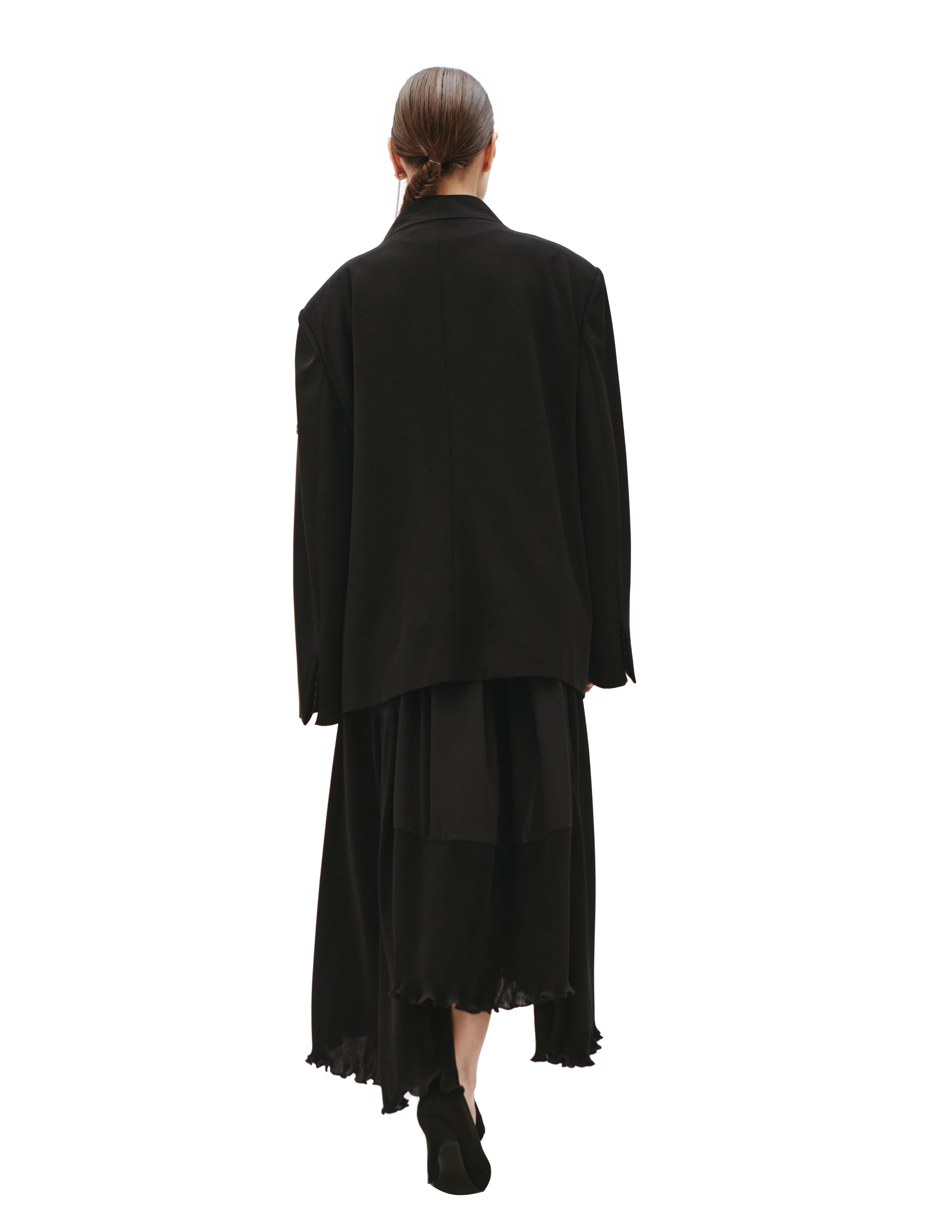 Оверсайз пиджак с патчем Balenciaga 683346/TLT02/1000, размер 40;38;36 683346/TLT02/1000 - фото 4