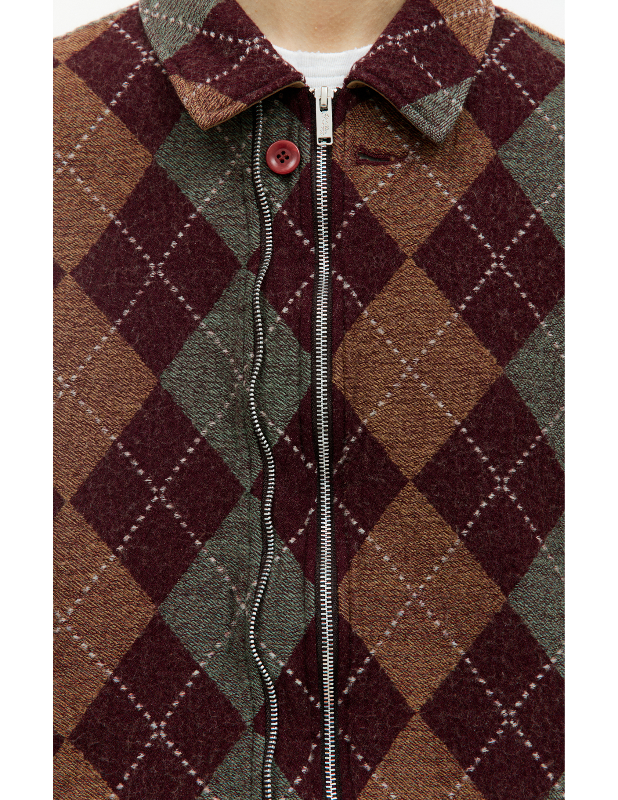 Шерстяная куртка с узором аргайл Undercover UC2C4203, размер 4;5 - фото 5