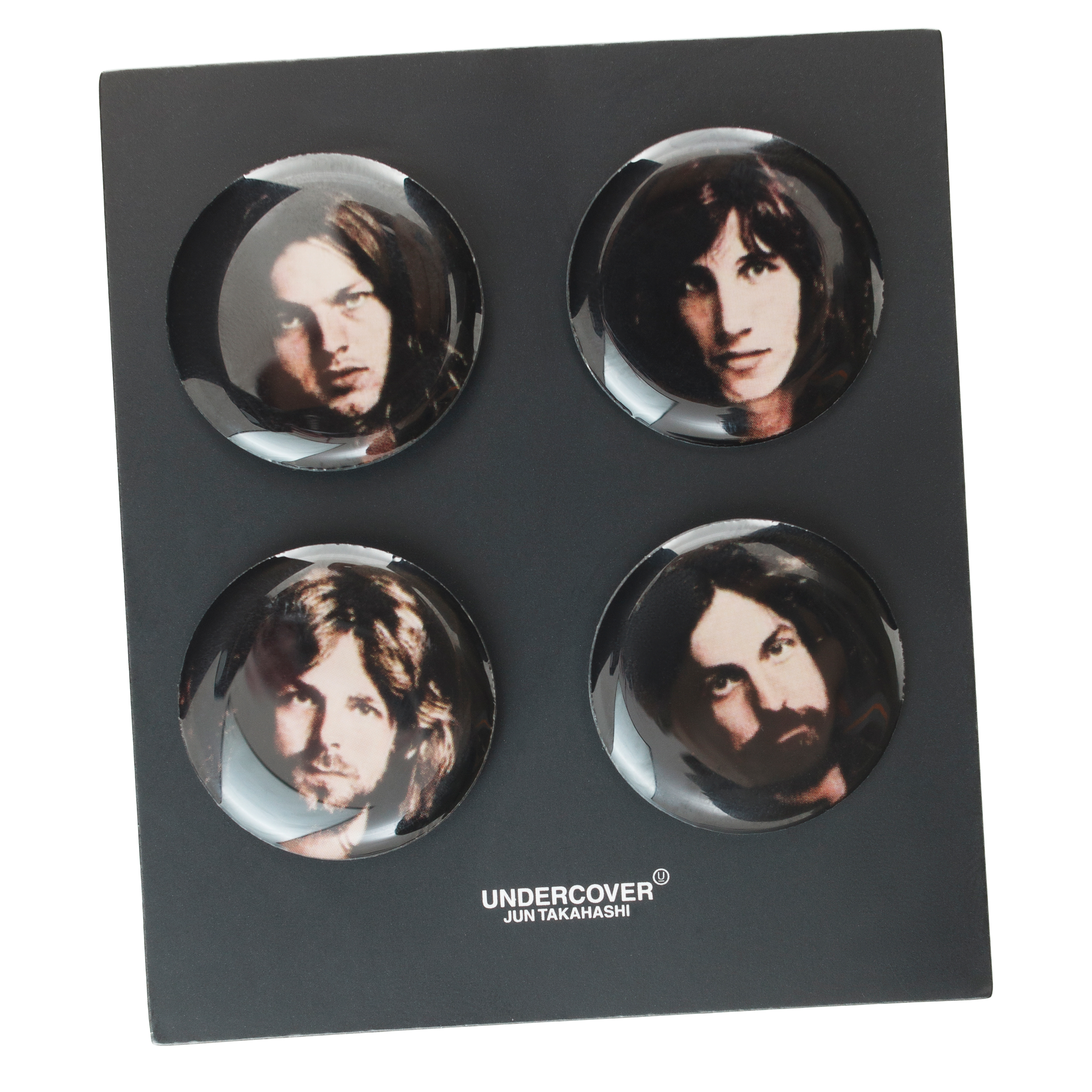 Комплект из 4 значков с участниками группы Pink Floyd