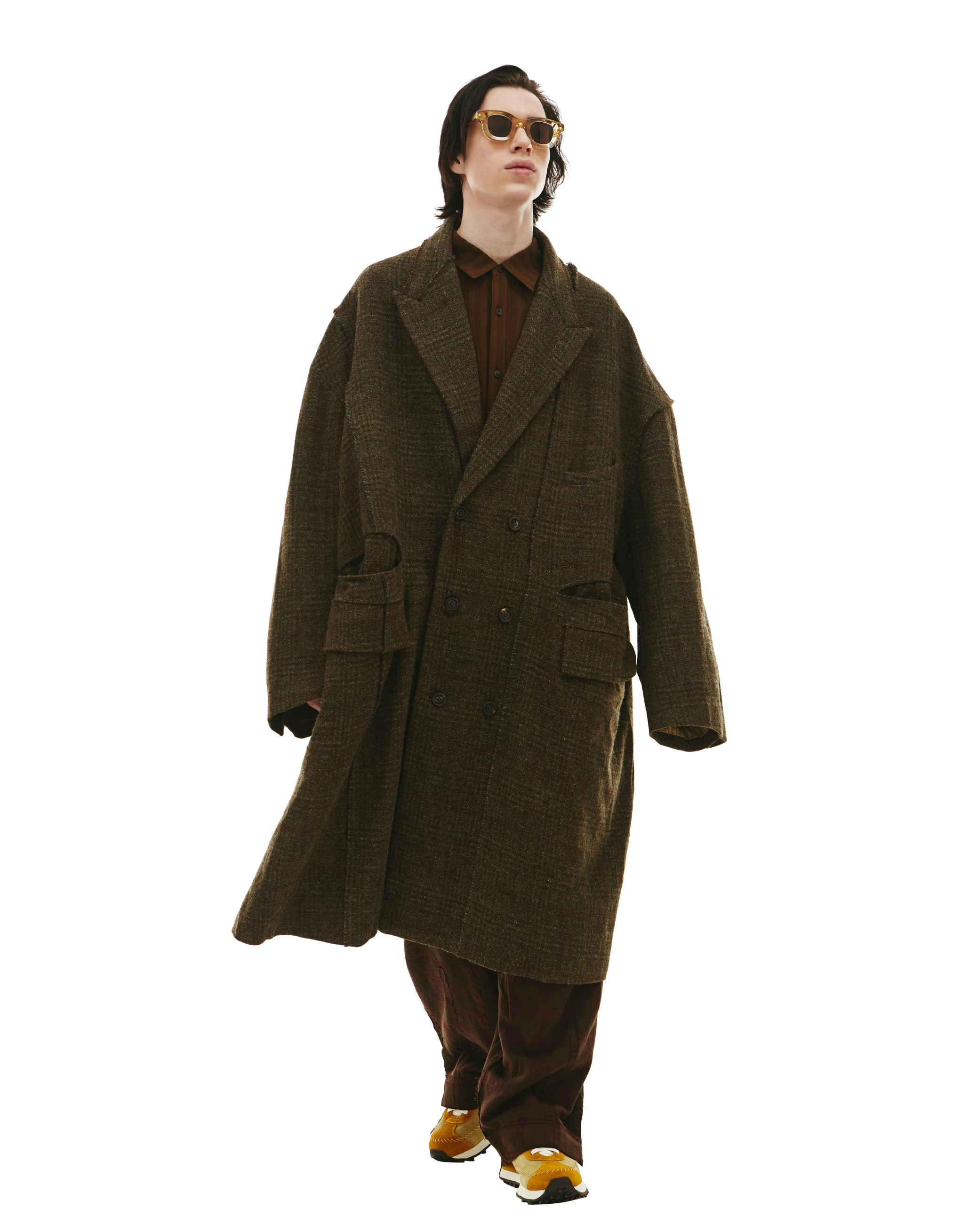 Оверсайз пальто из шерсти Ziggy Chen 0M2231107, размер 52 - фото 3