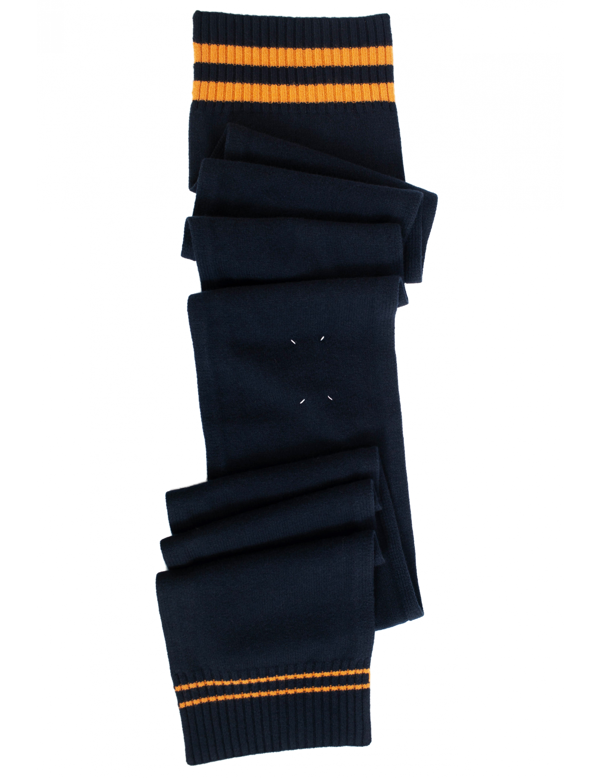 Синий шарф с контрастными полосками Maison Margiela S50TE0085/S17834/511F, размер One Size S50TE0085/S17834/511F - фото 2
