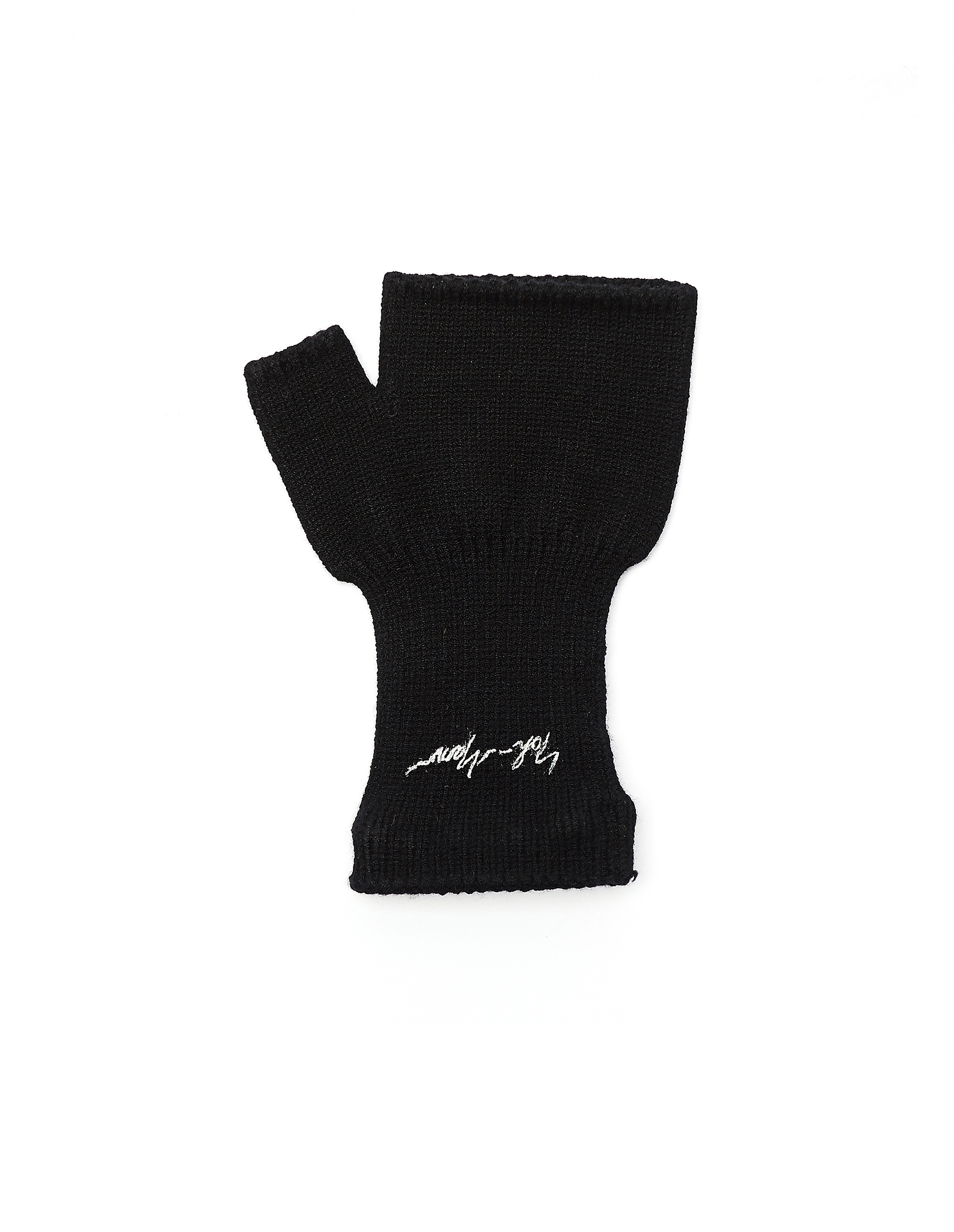 Черная перчатка с логотипом Yohji Yamamoto FH-W01-661, размер sm